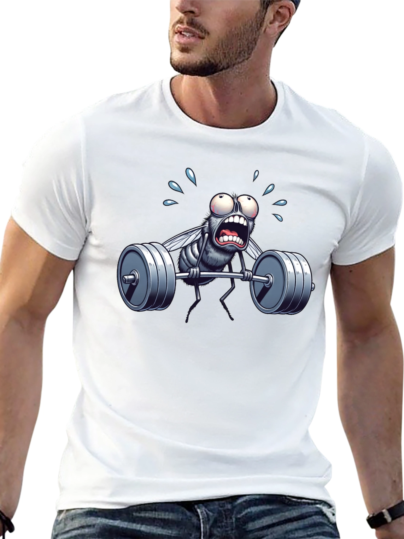 Weightlifting Fly T-Shirt - Funny Gym Workout Tee