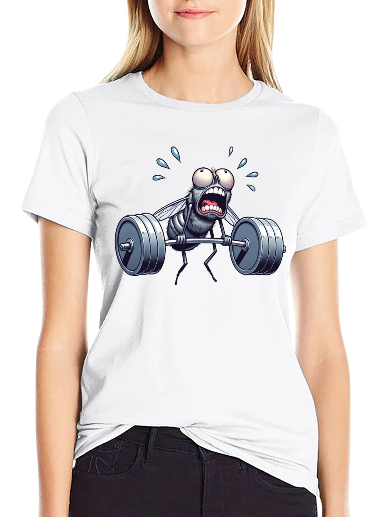 Weightlifting Fly T-Shirt - Funny Gym Workout Tee