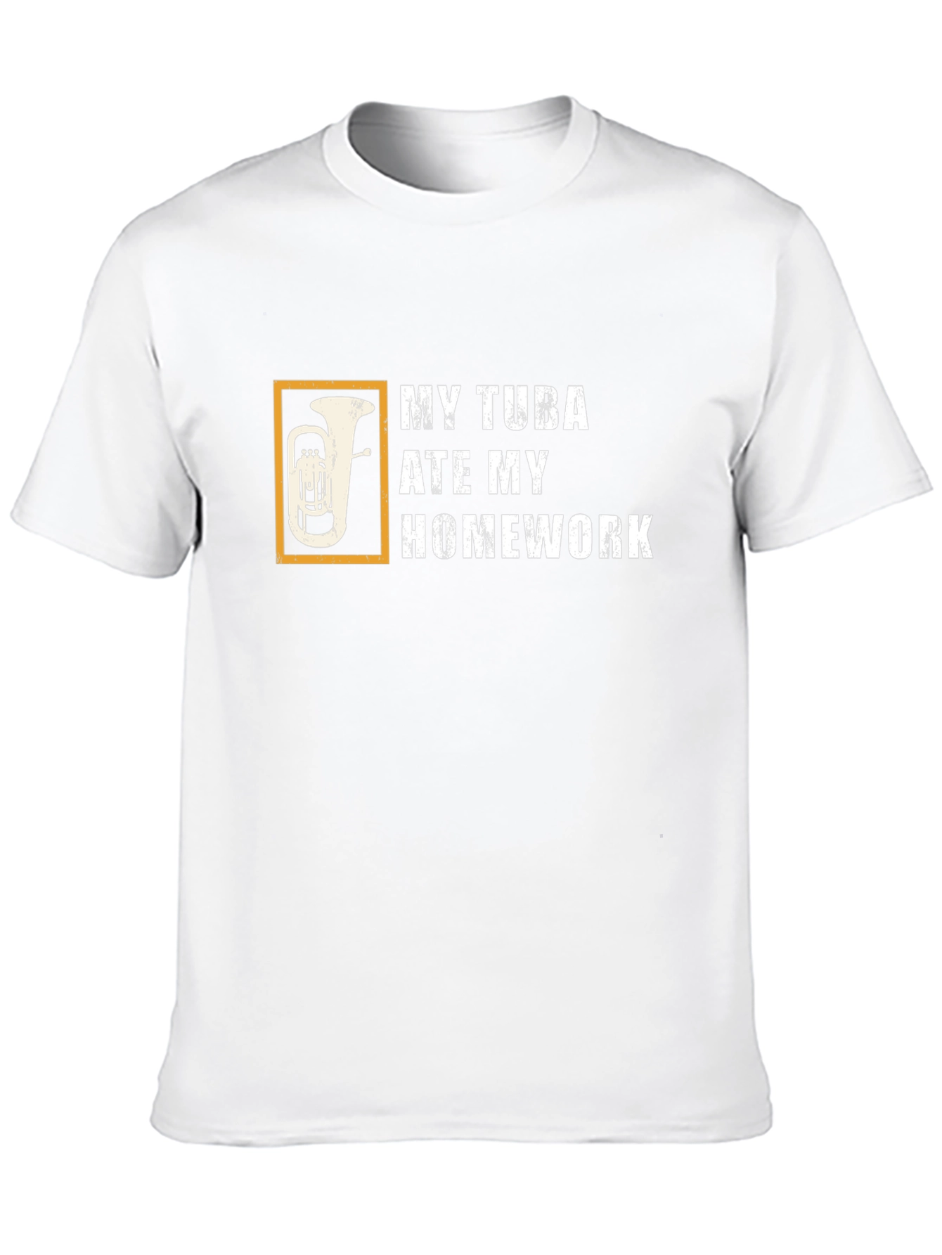My Tuba Ate My Homework Black T-Shirt