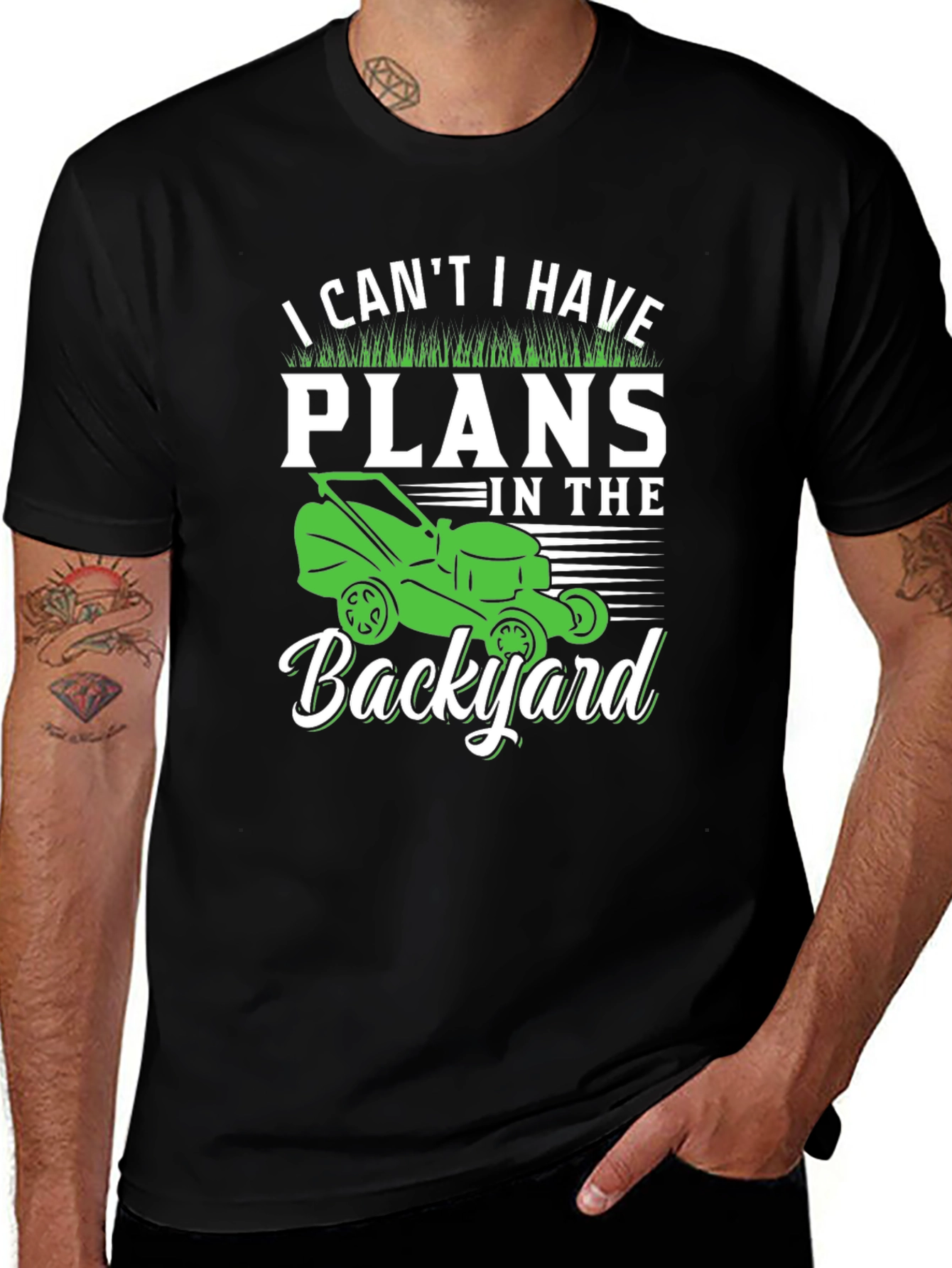 Backyard Plans Graphic Tee - Gardening Lawn Care Shirt