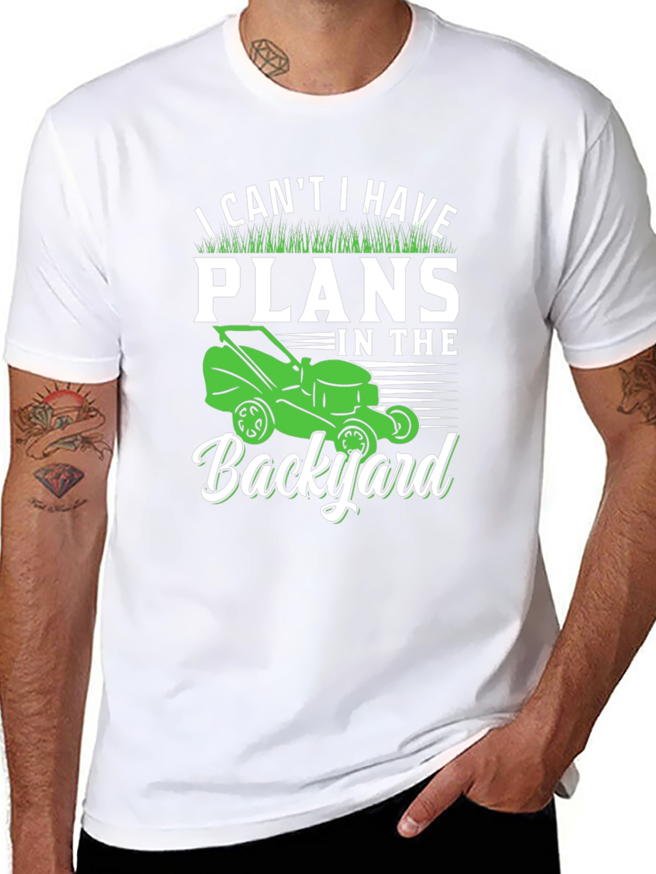 Backyard Plans Graphic Tee - Gardening Lawn Care Shirt