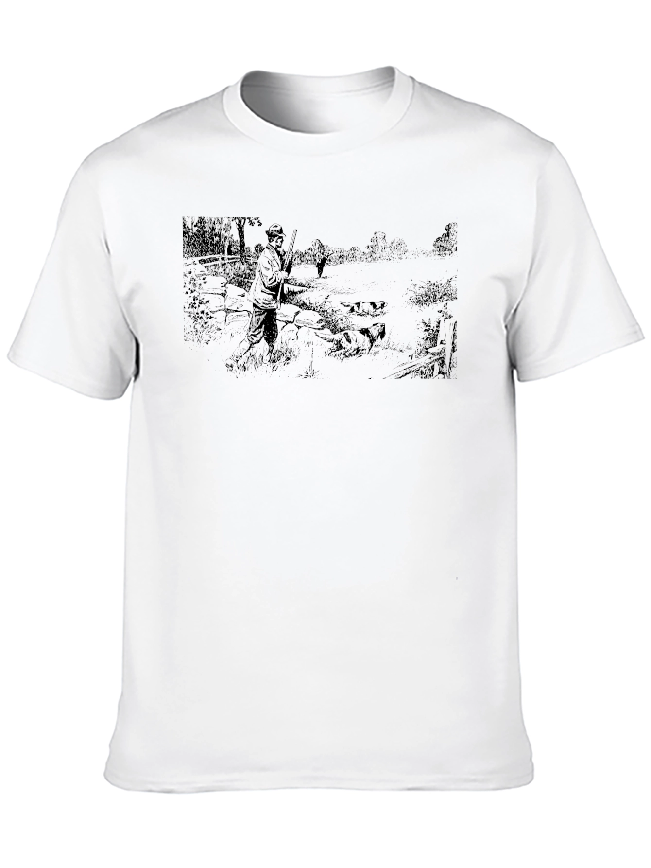 Hunting Scene Graphic Tee
