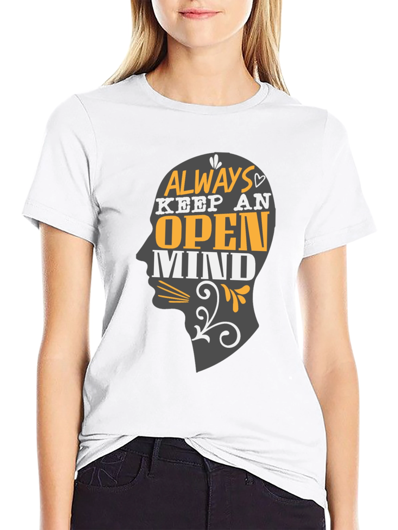 Open Mind T-Shirt - Graphic Print