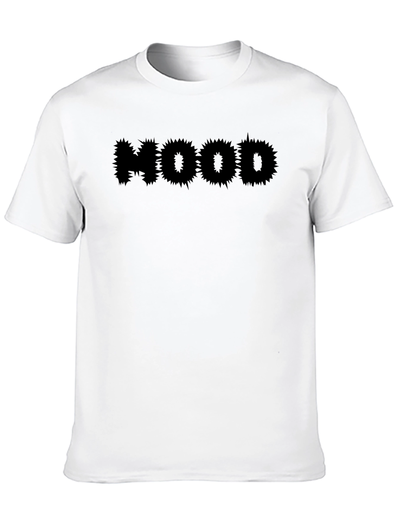 Edgy HOOD Graphic Black T-Shirt