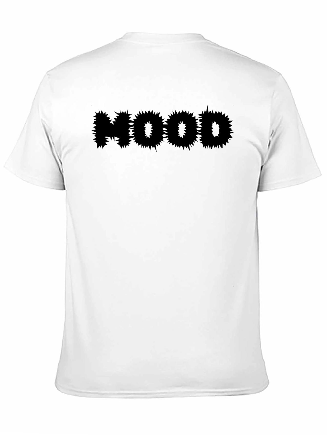 Edgy HOOD Graphic Black T-Shirt