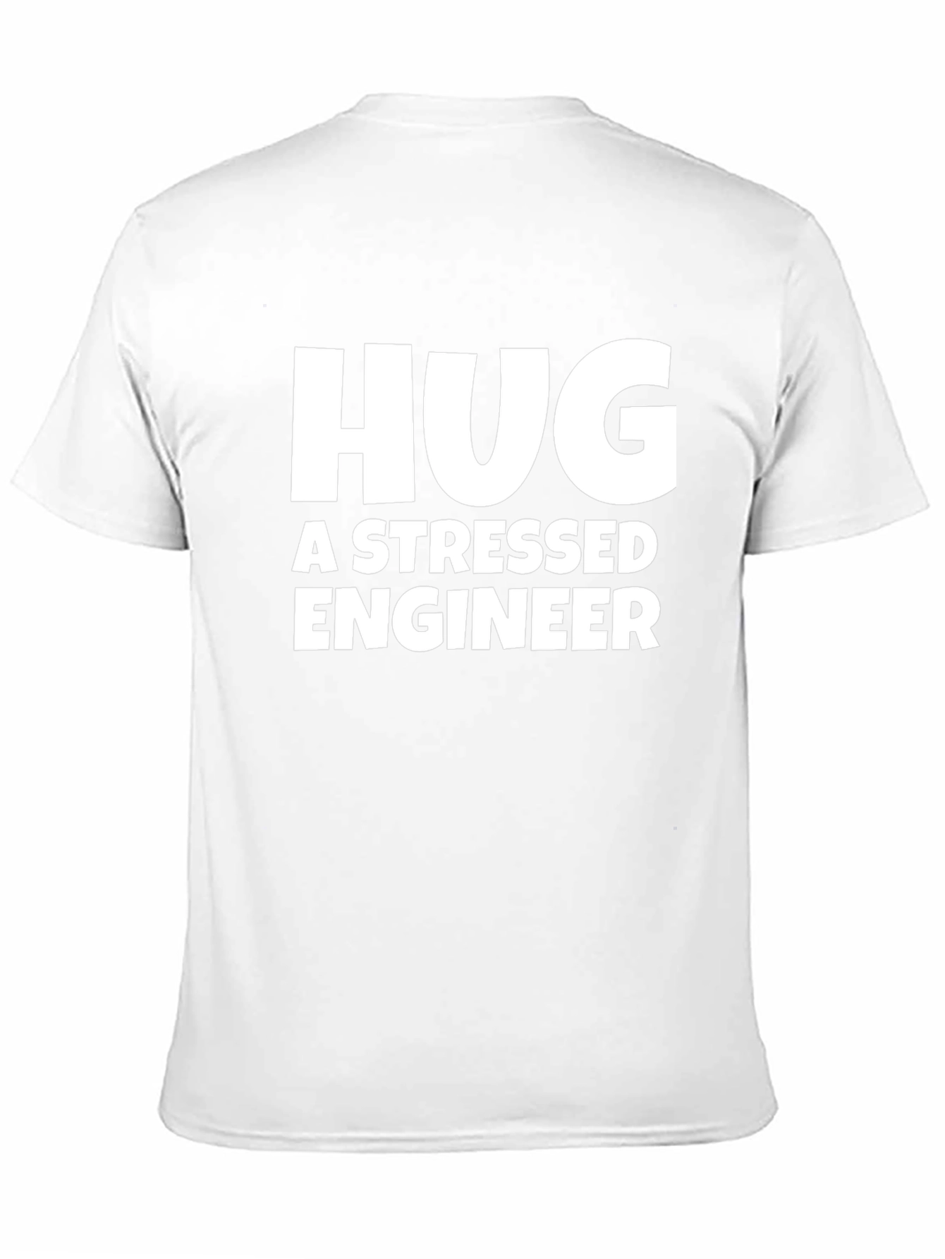 Hug a Stressed Engineer T-Shirt - Black