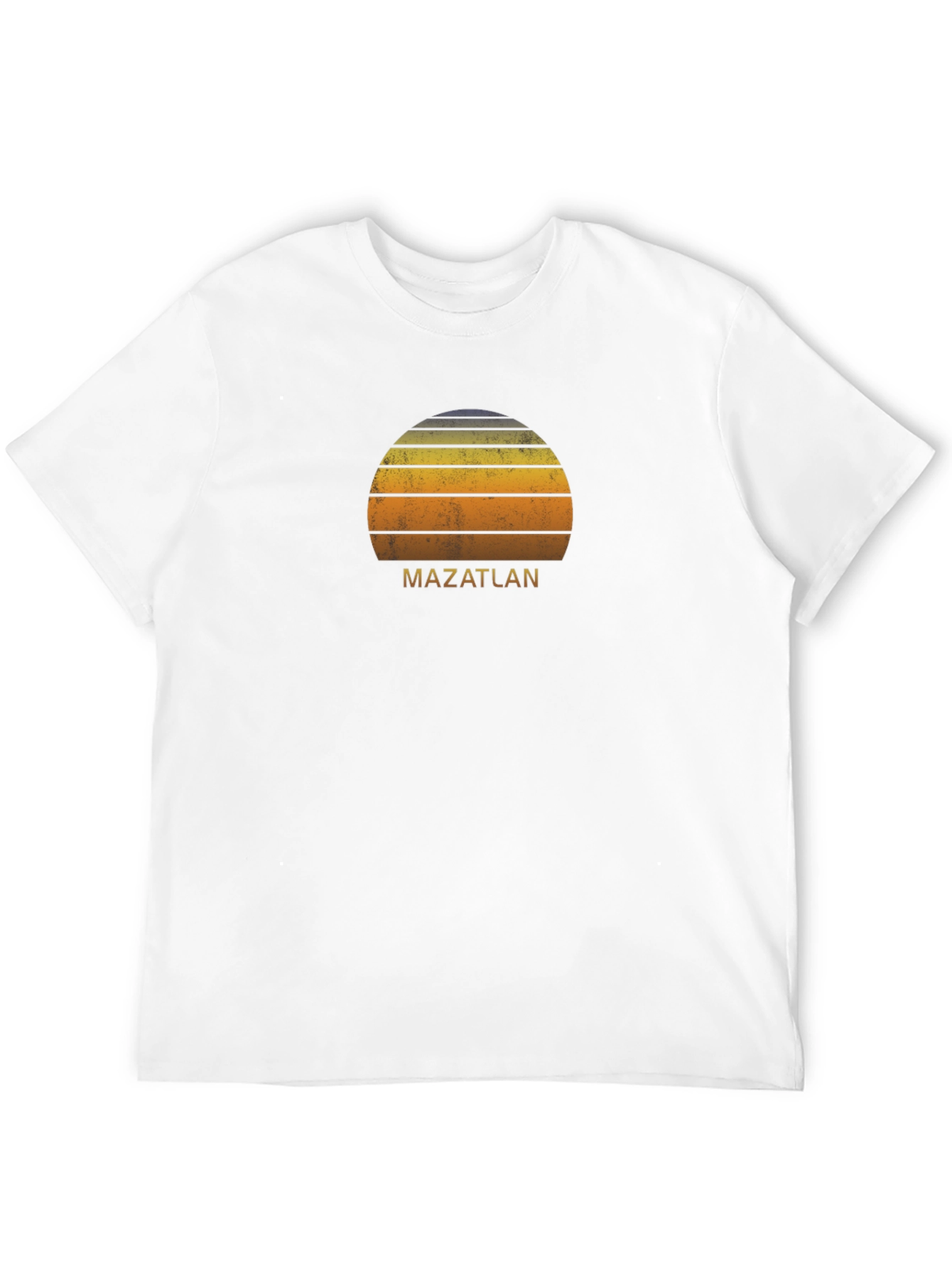 Mazatlan Sunset Graphic Tee - Retro Style Black T-Shirt