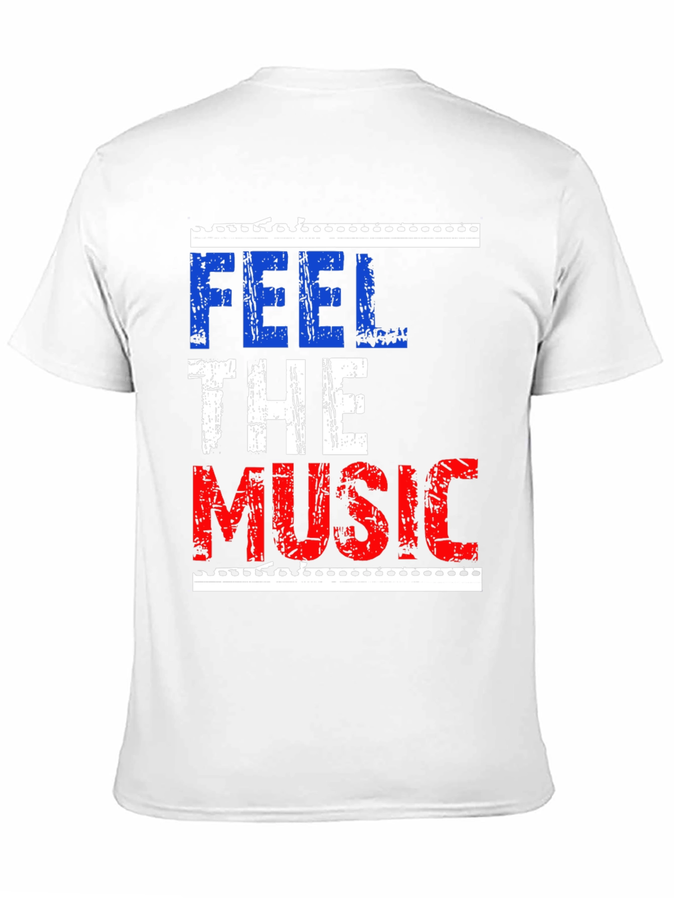 Feel The Music Graphic Tee - Black Cotton T-Shirt