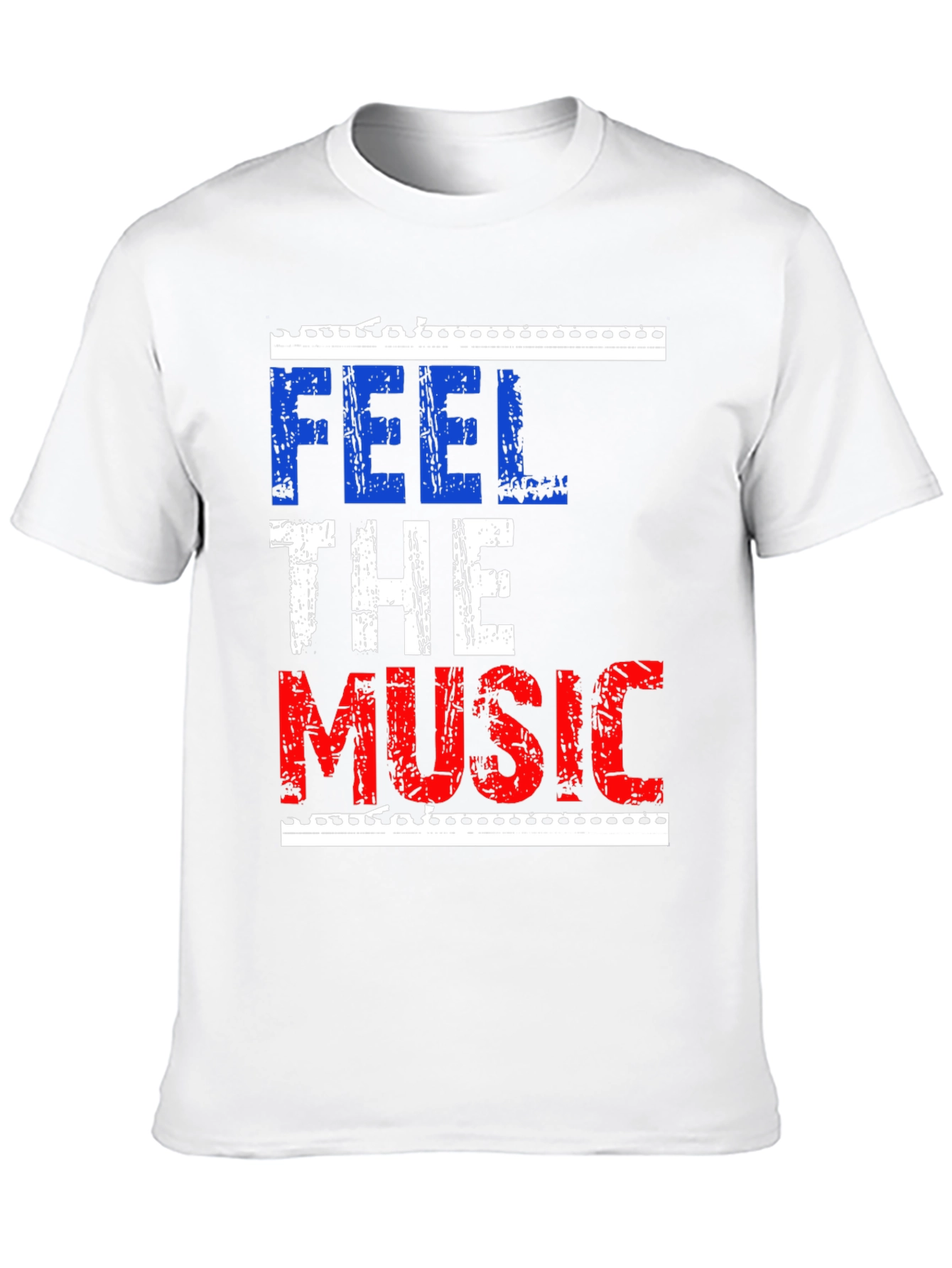 Feel The Music Graphic Tee - Black Cotton T-Shirt