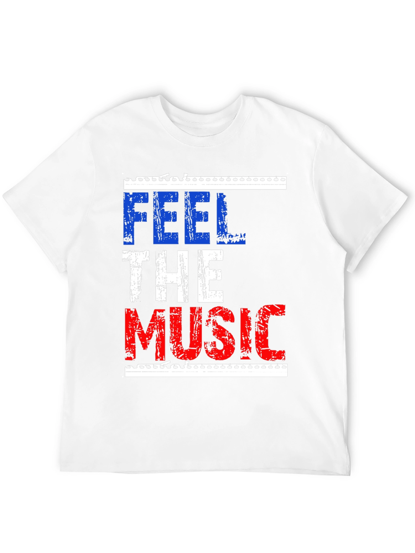 Feel The Music Graphic Tee - Black Cotton T-Shirt