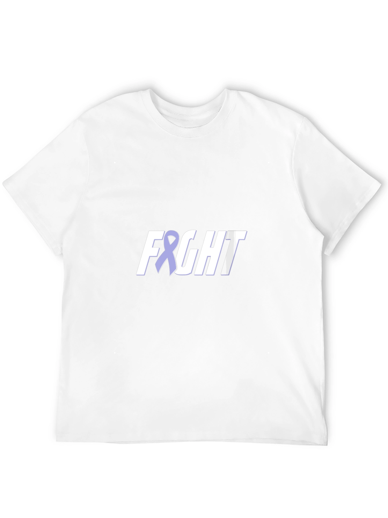 Fight T-Shirt with Purple Ribbon - Awareness Tee