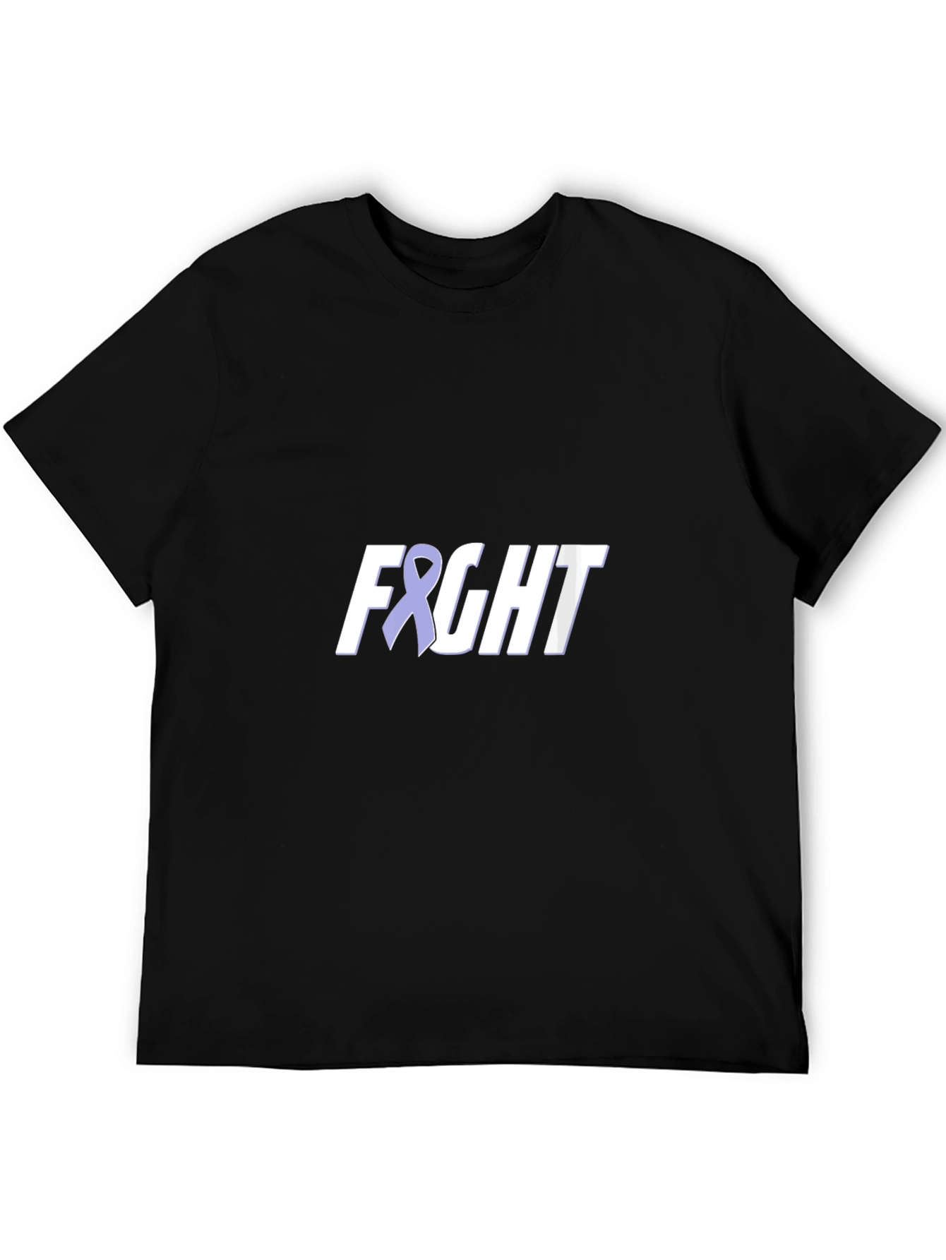 Fight T-Shirt with Purple Ribbon - Awareness Tee