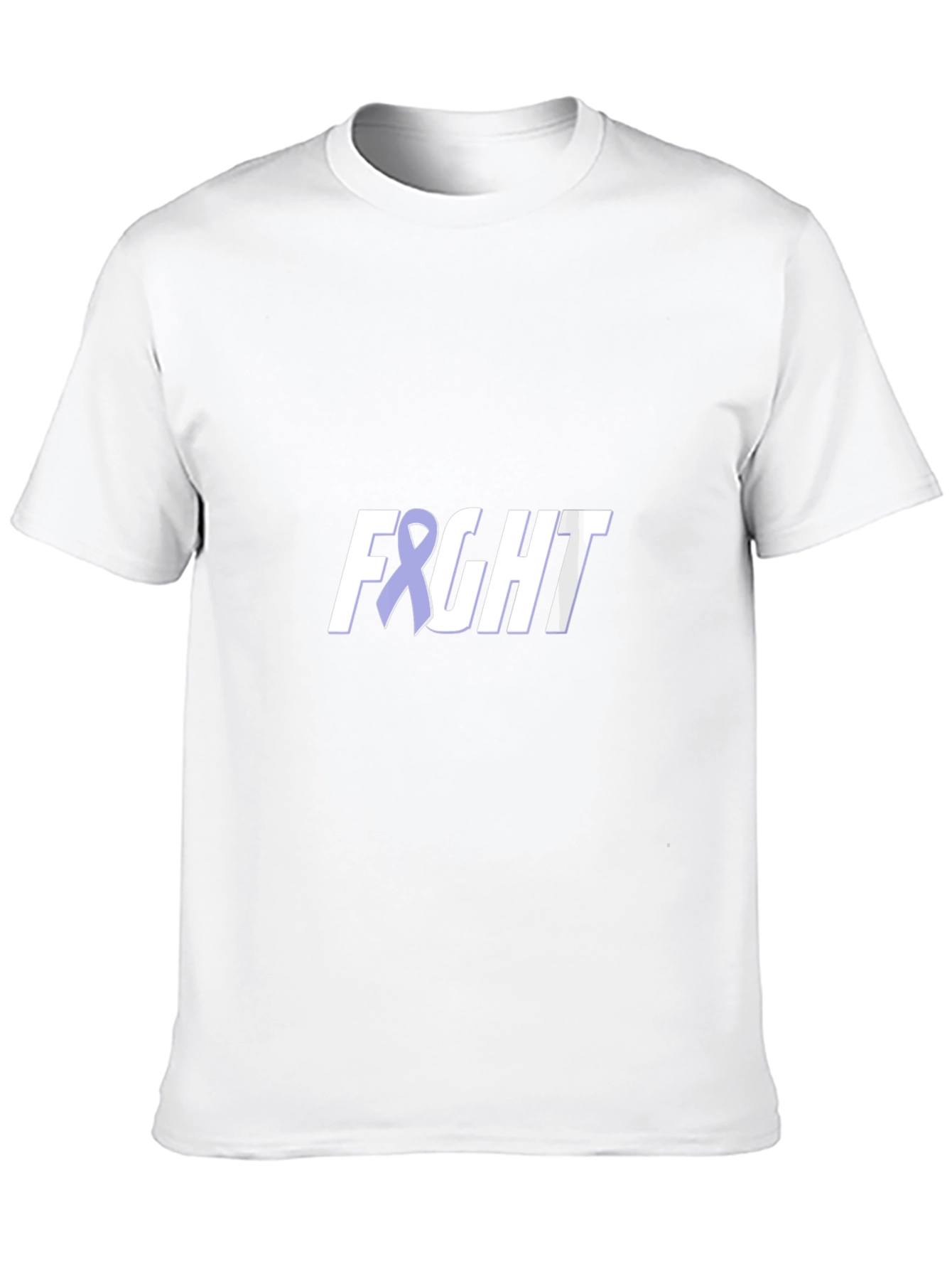 Fight T-Shirt with Purple Ribbon - Awareness Tee