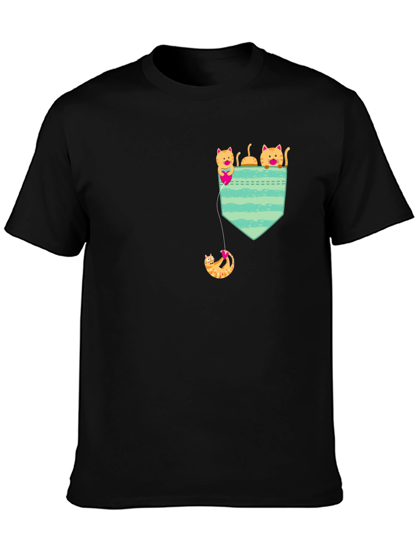 Cats in Pocket T-Shirt