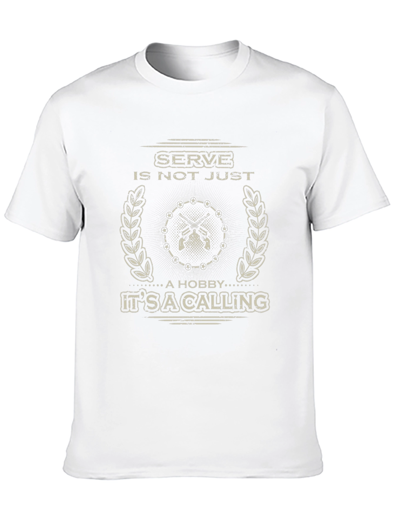 Serve Its a Calling Black Graphic Tee