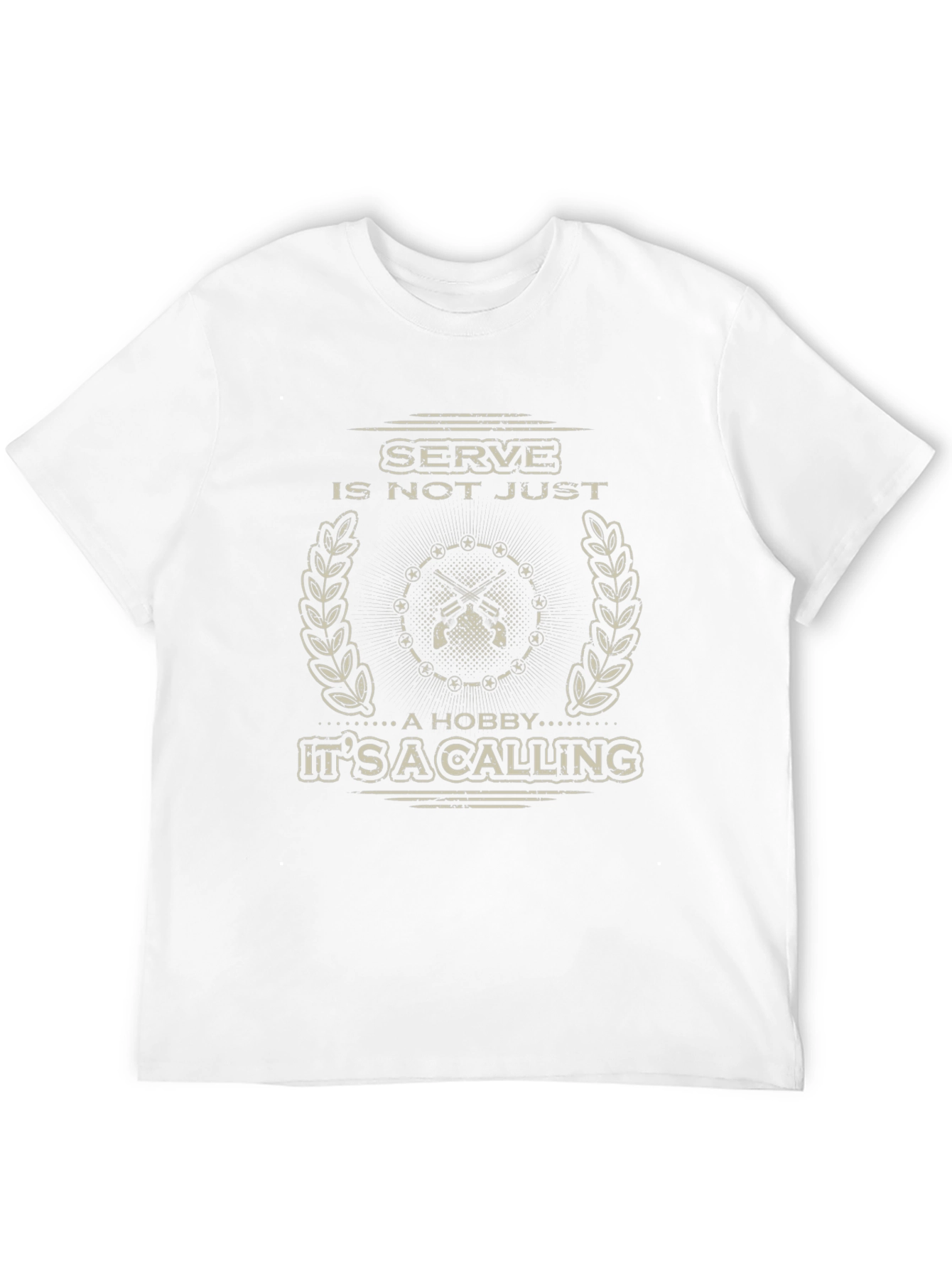 Serve Its a Calling Black Graphic Tee