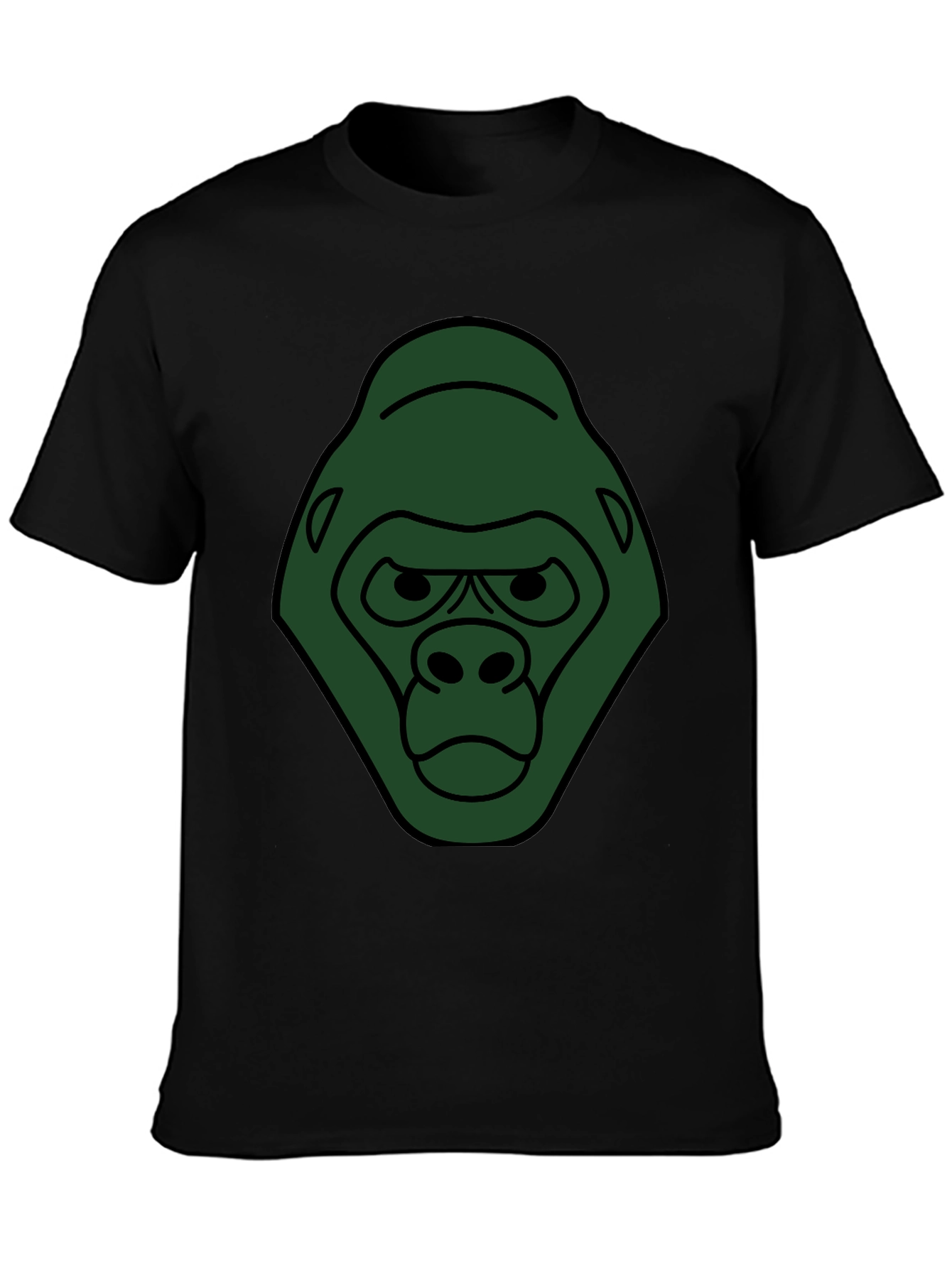 Gorilla Graphic Black T-Shirt - Unique Animal Tee