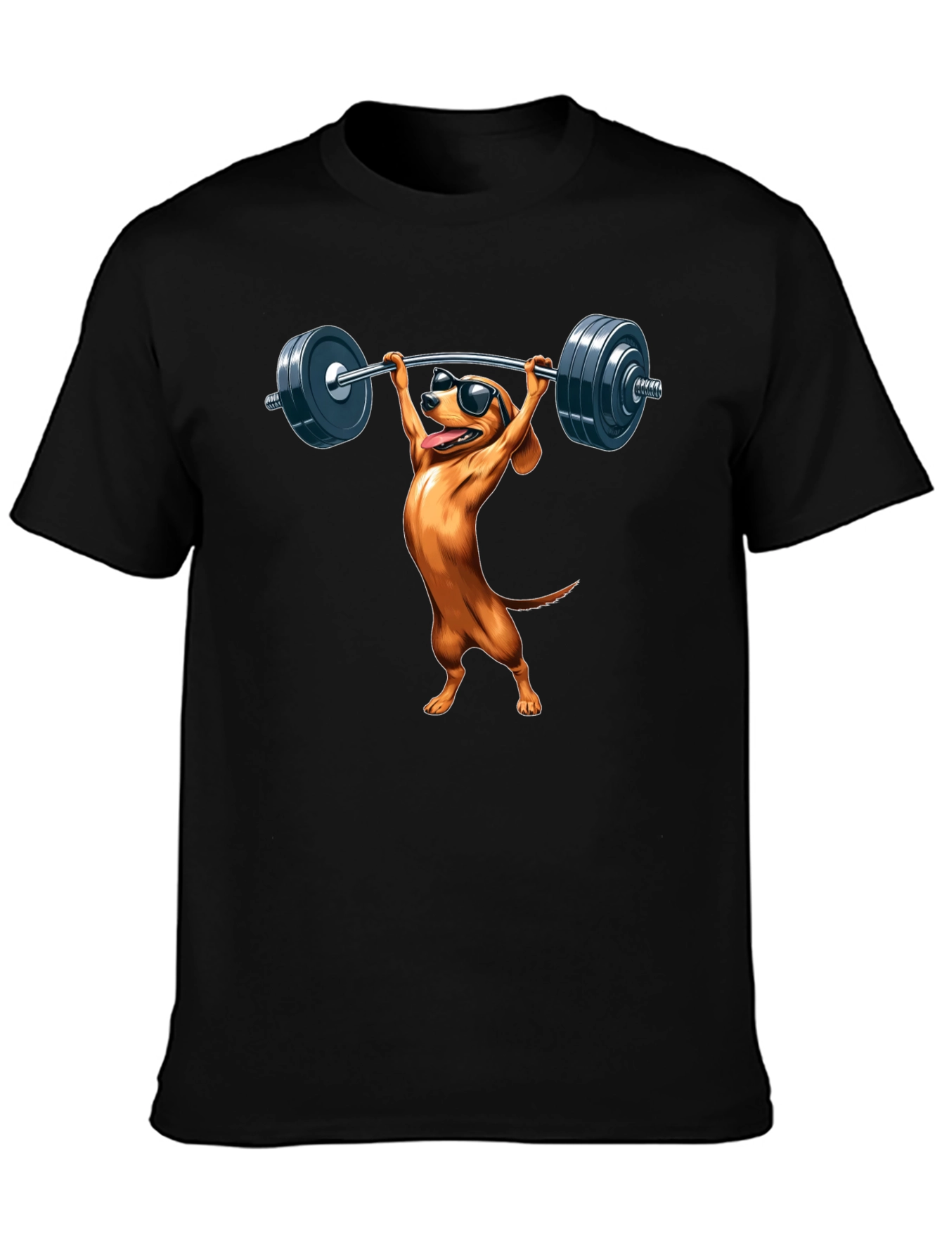 Weightlifting Dachshund T-Shirt