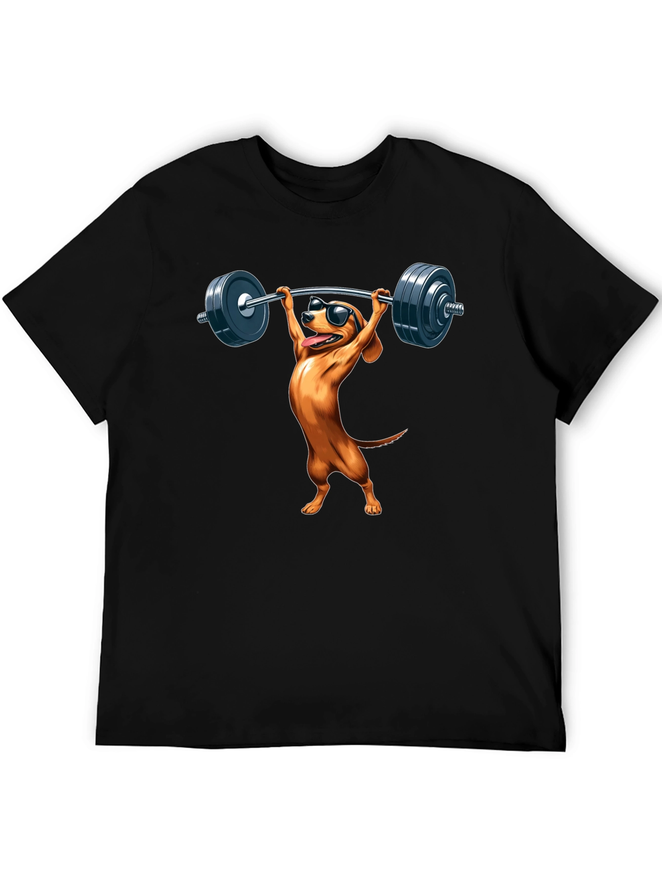 Weightlifting Dachshund T-Shirt