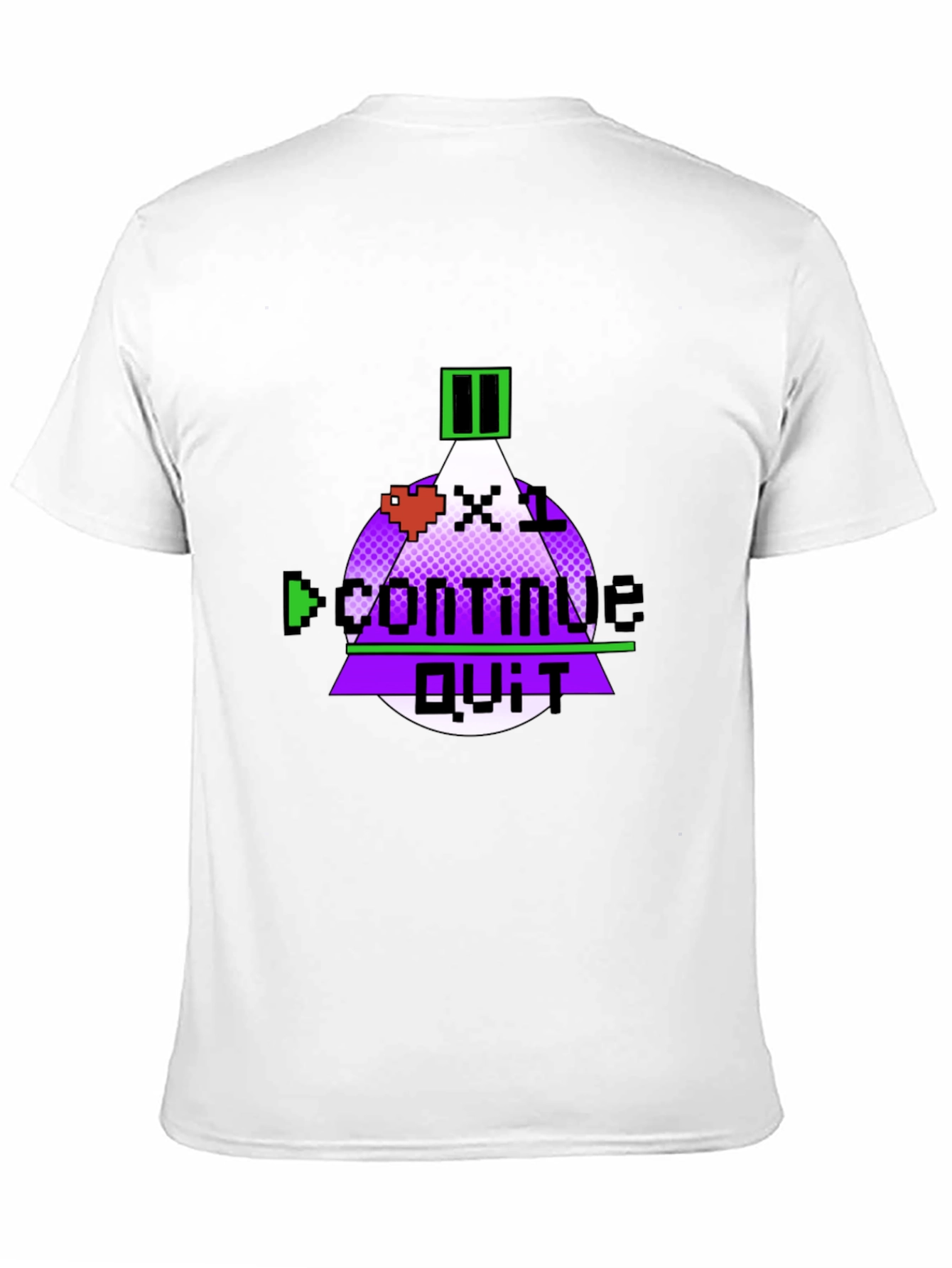 Gamer Over Tee - Pixel Art Continue? T-Shirt