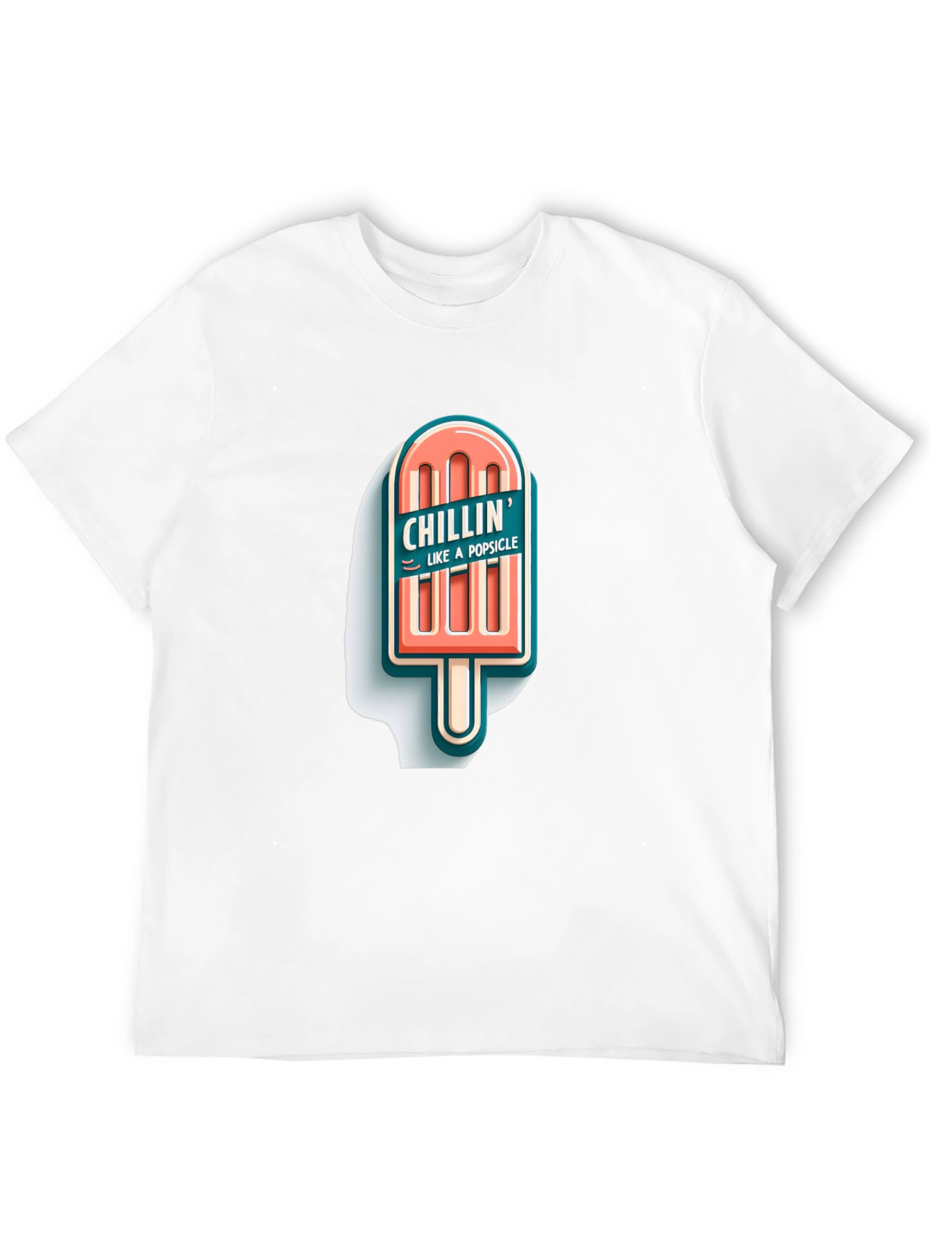 Chillin Like A Popsicle Graphic Tee - Black