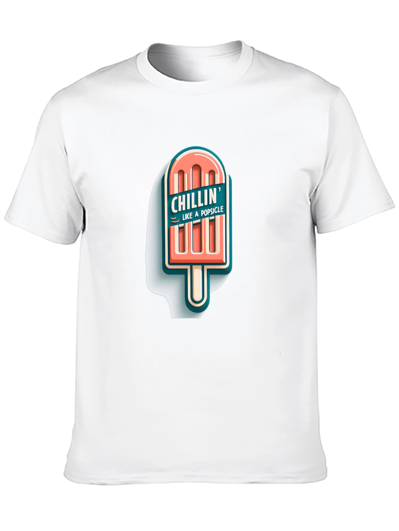 Chillin Like A Popsicle Graphic Tee - Black