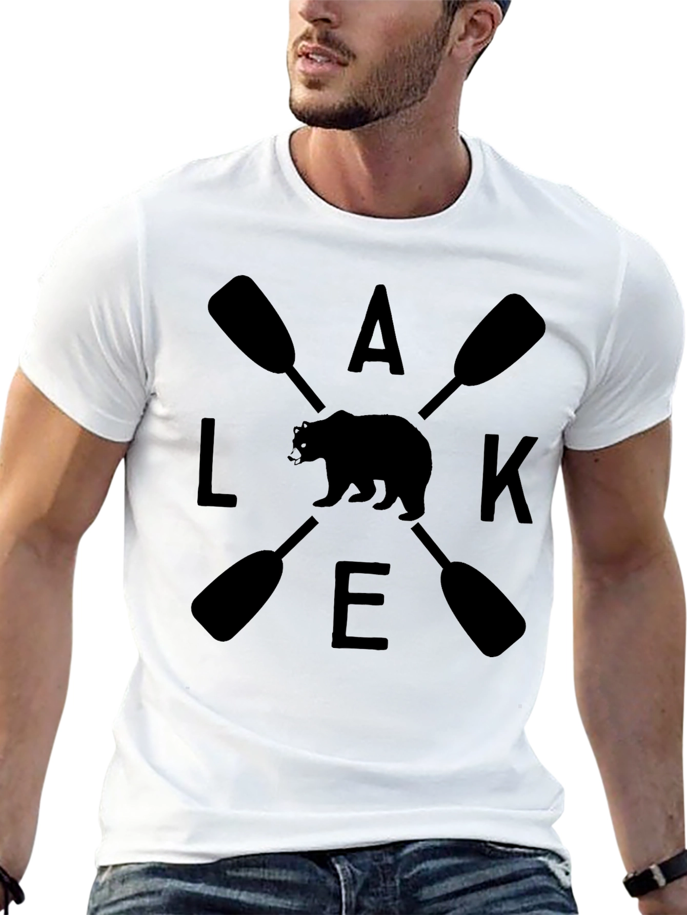 Lake Bear Paddle Graphic T-Shirt