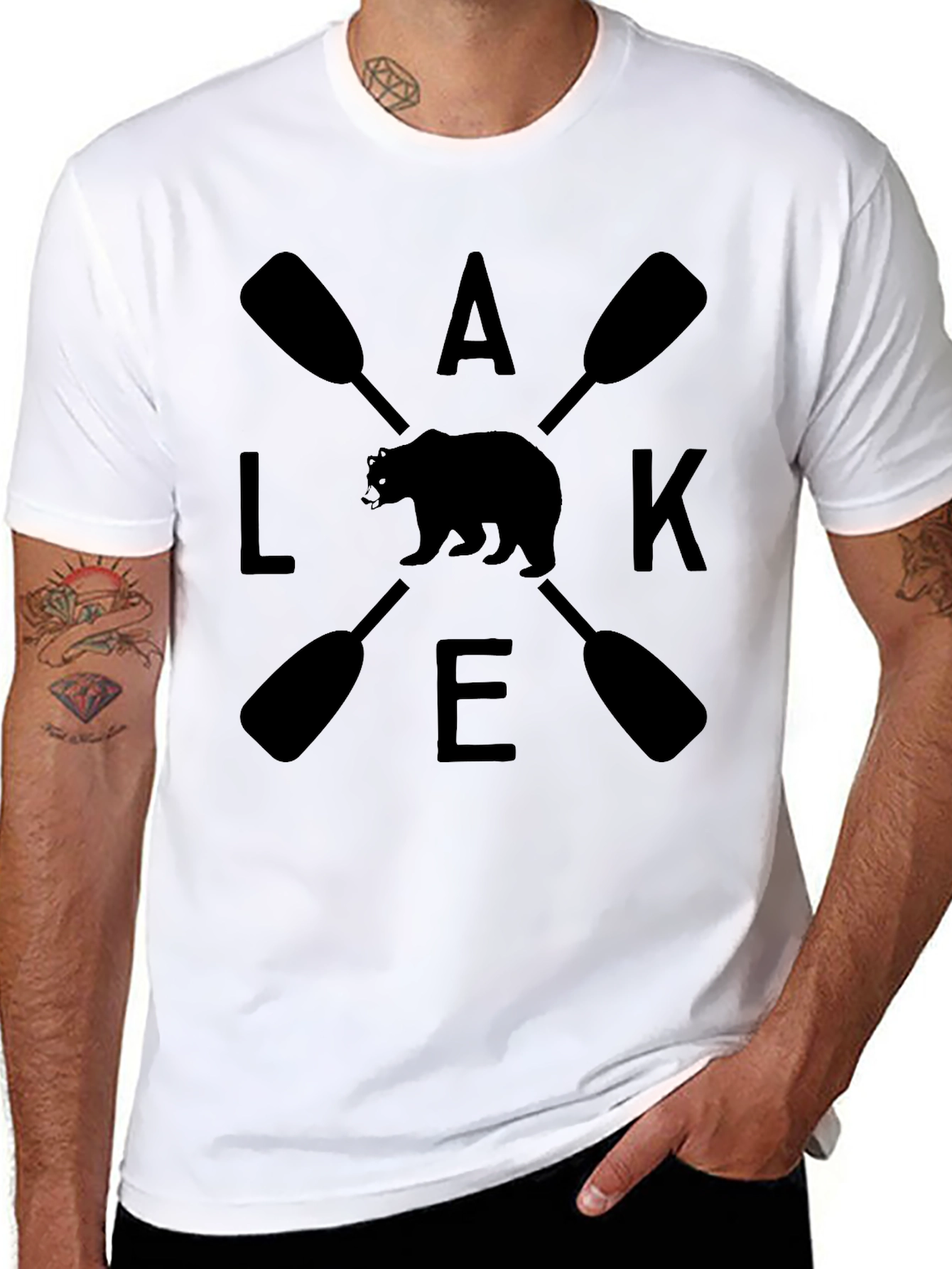 Lake Bear Paddle Graphic T-Shirt