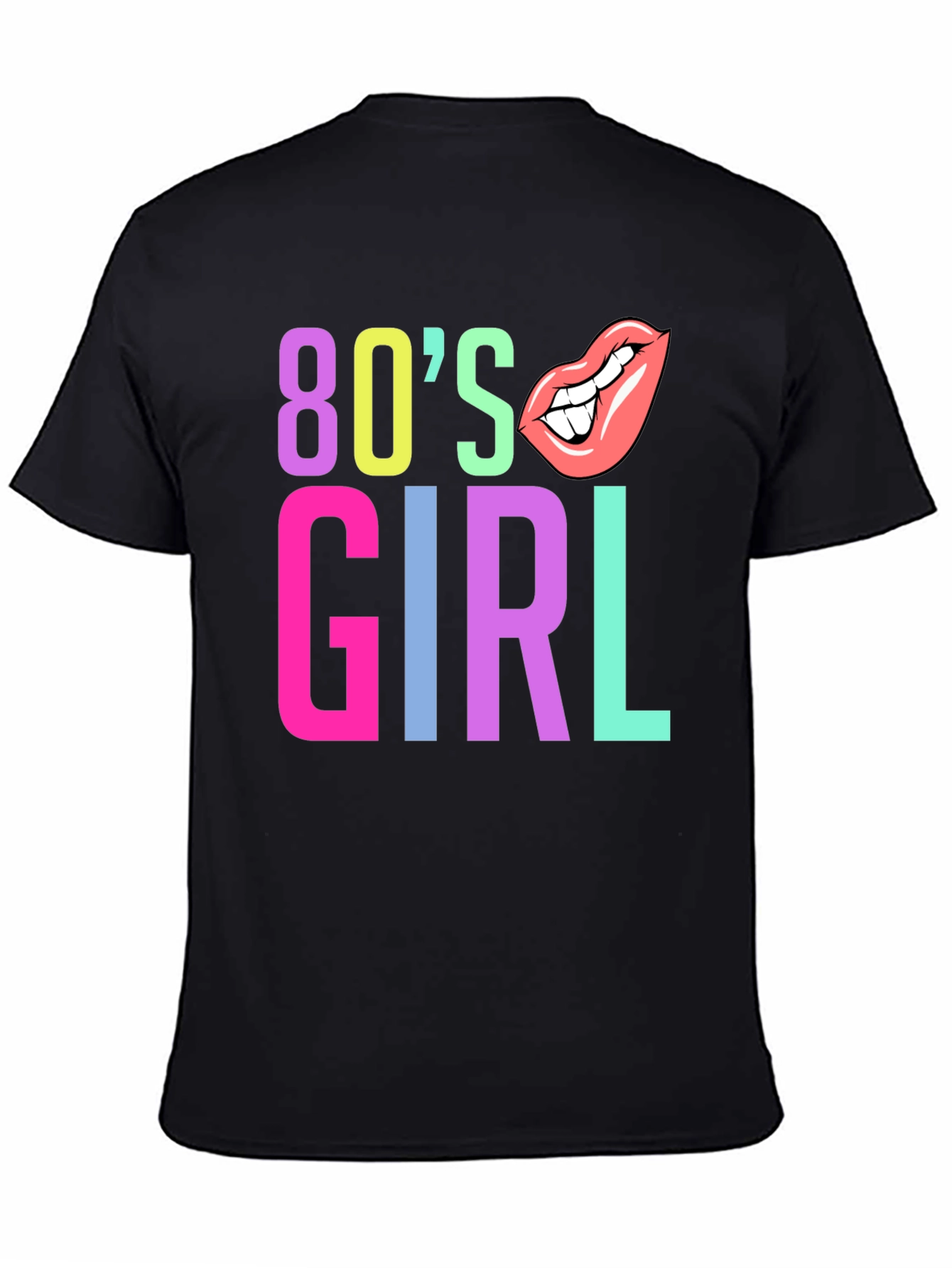 80s Girl Graphic Tee - Retro Style