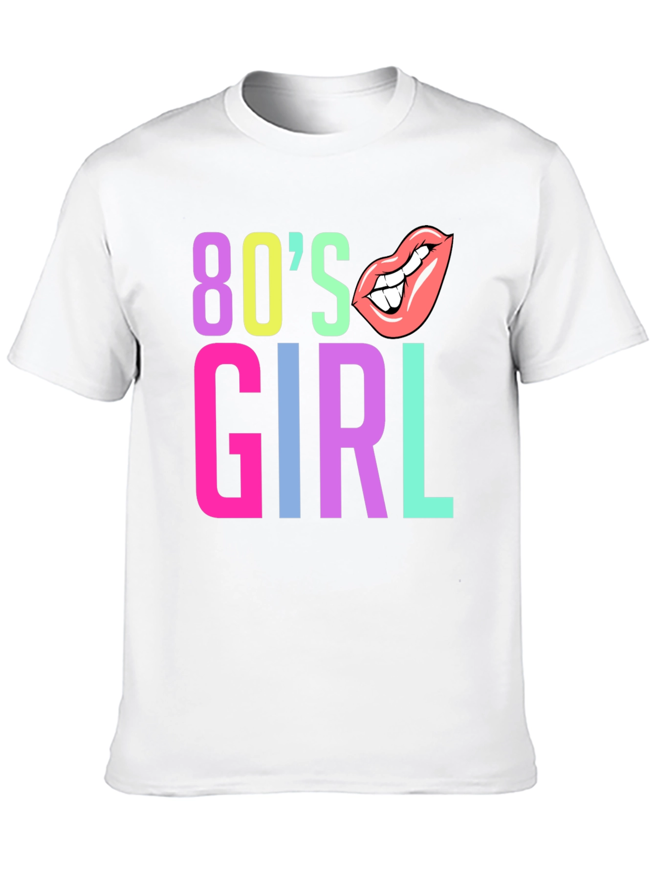 80s Girl Graphic Tee - Retro Style
