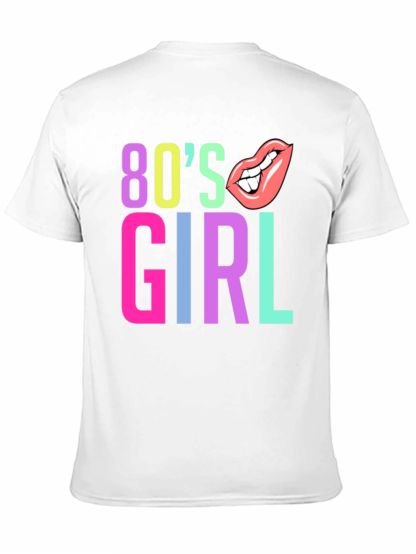 80s Girl Graphic Tee - Retro Style