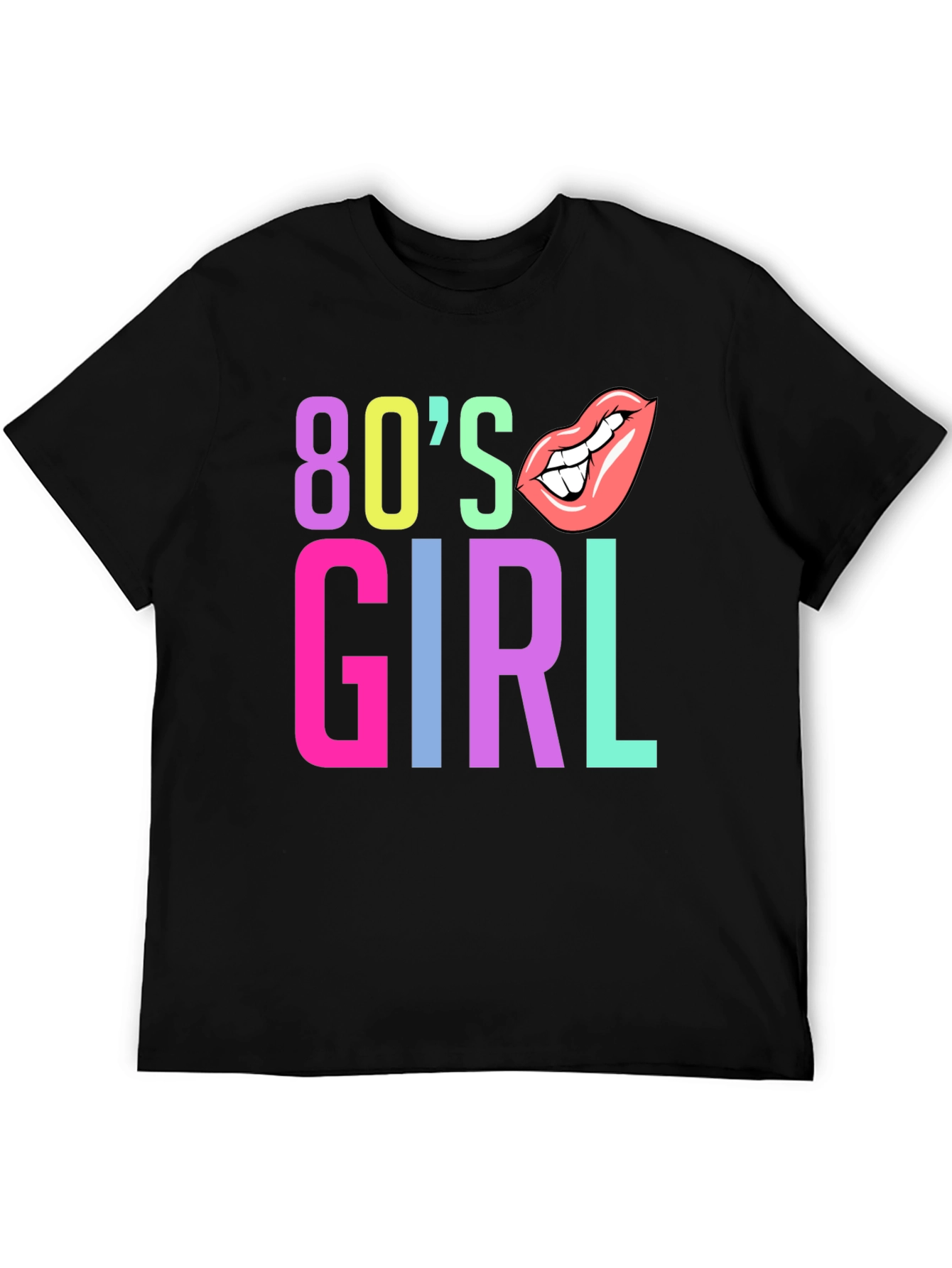 80s Girl Graphic Tee - Retro Style