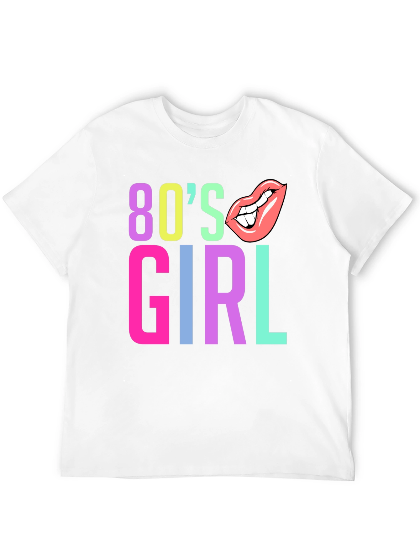 80s Girl Graphic Tee - Retro Style