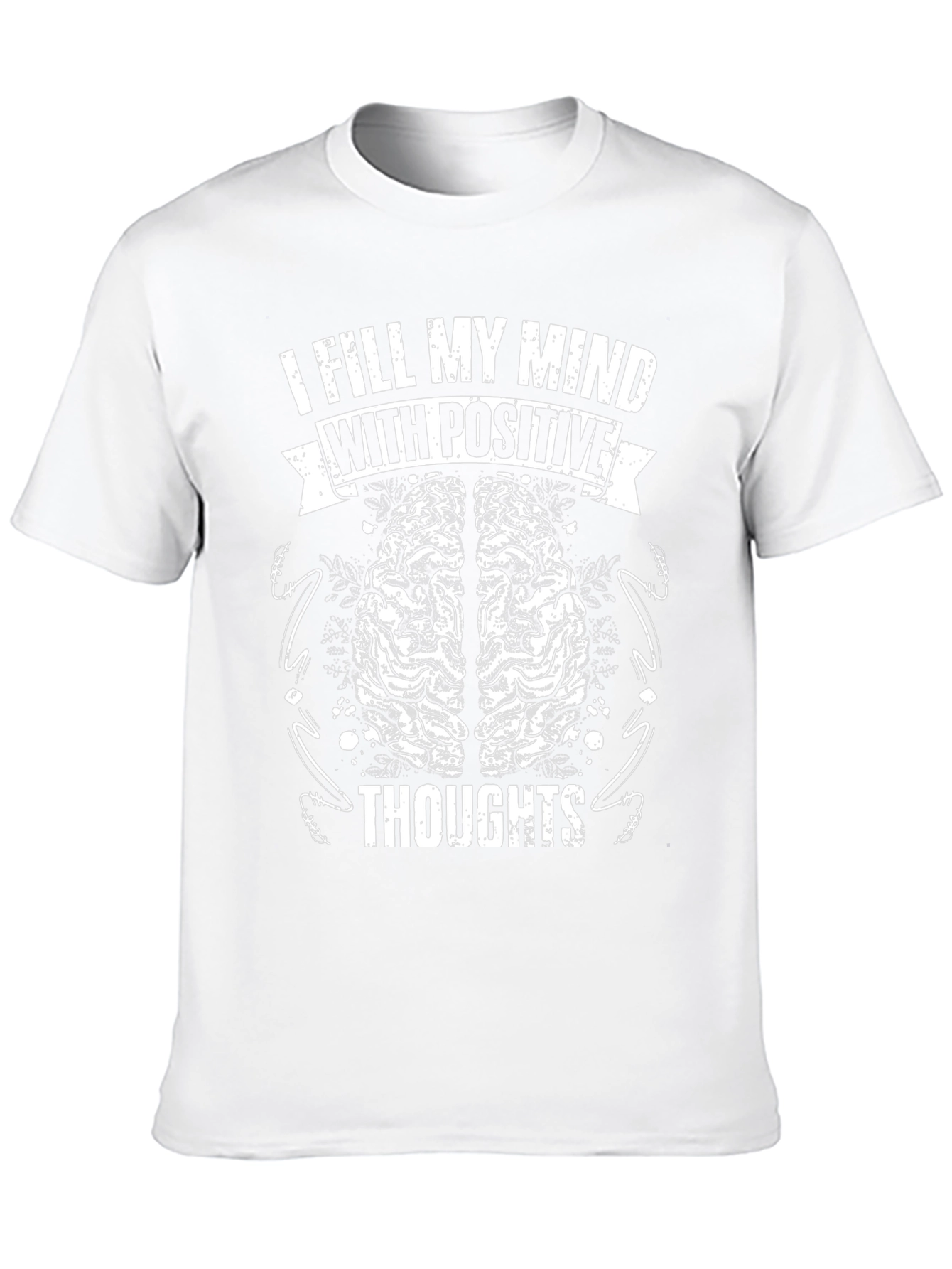 Positive Thoughts T-Shirt - Brain Design