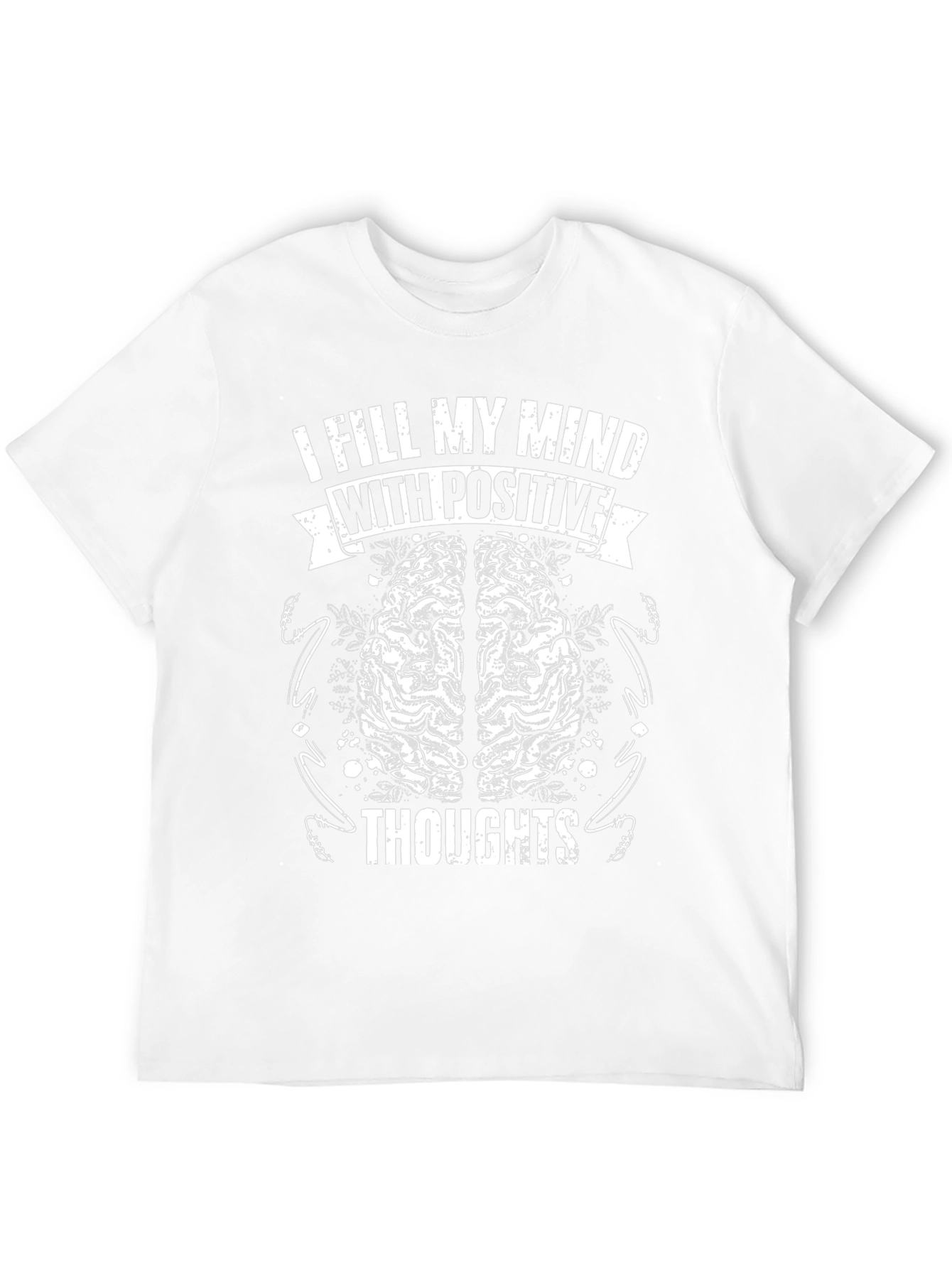Positive Thoughts T-Shirt - Brain Design