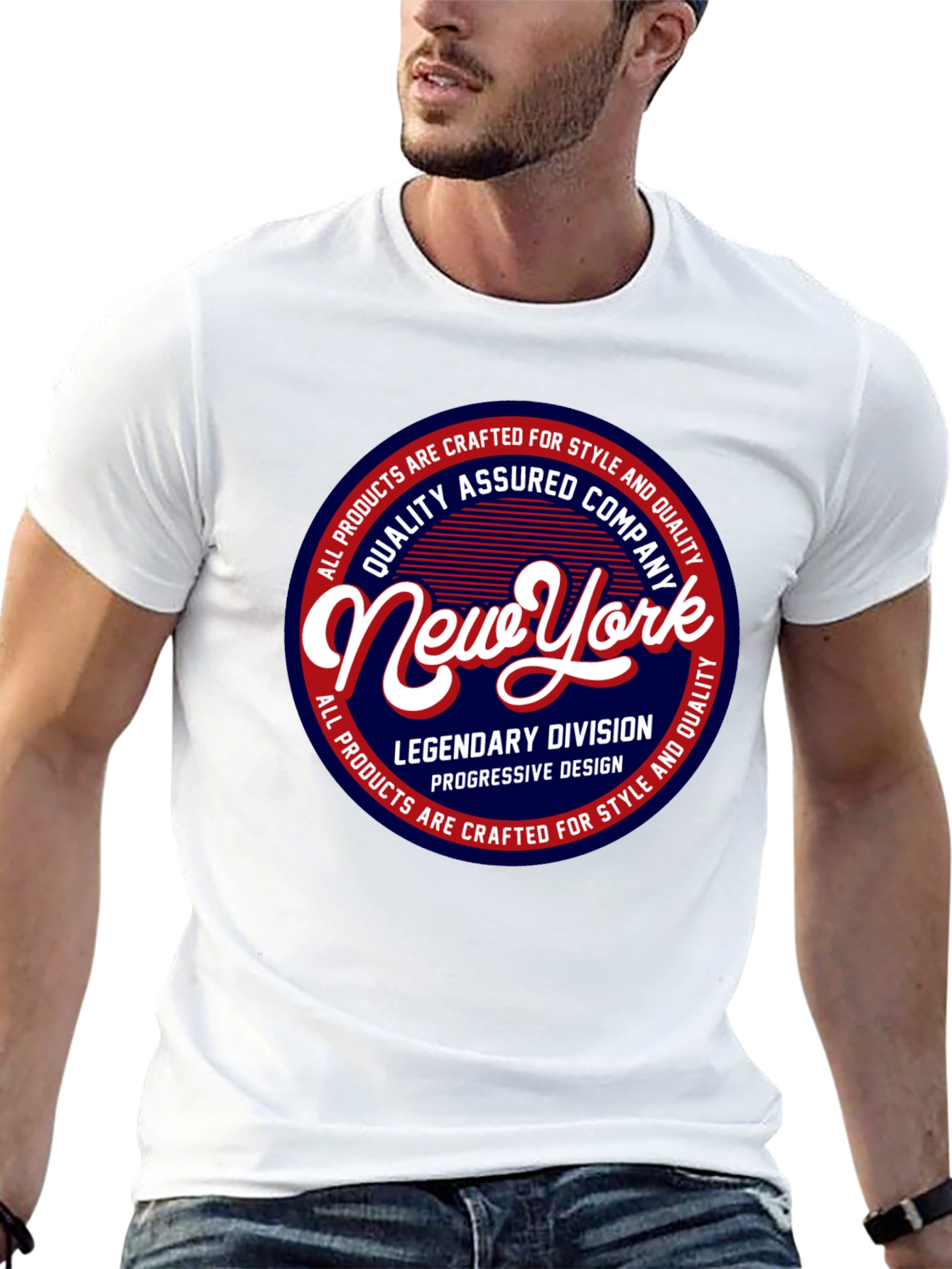 New York Graphic Print Black T-Shirt