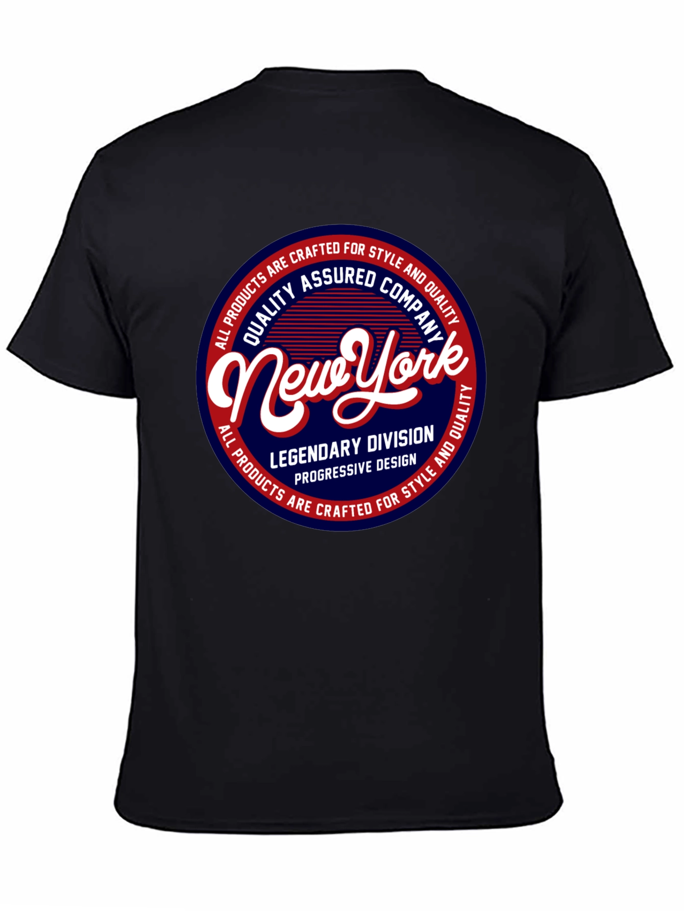 New York Graphic Print Black T-Shirt