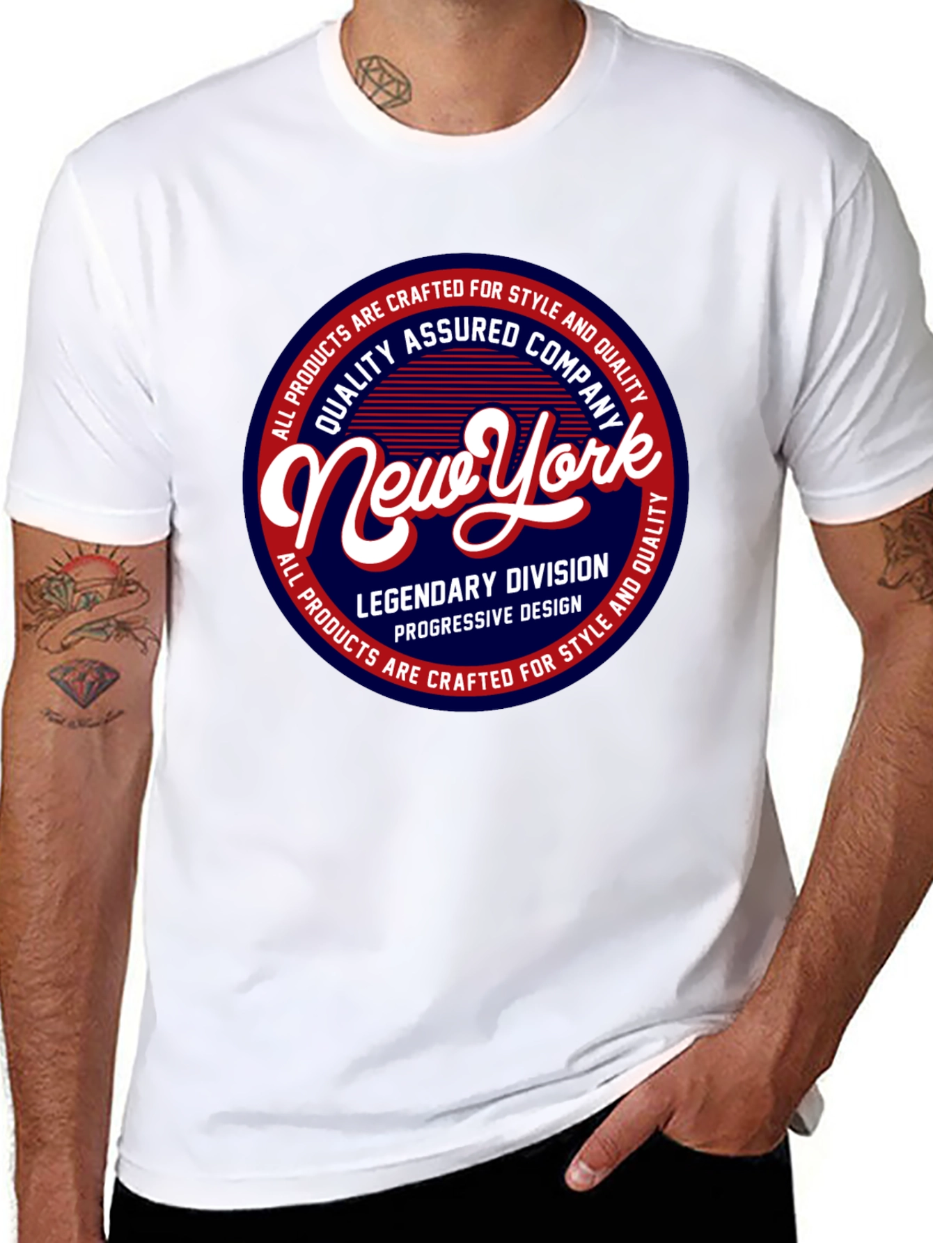 New York Graphic Print Black T-Shirt