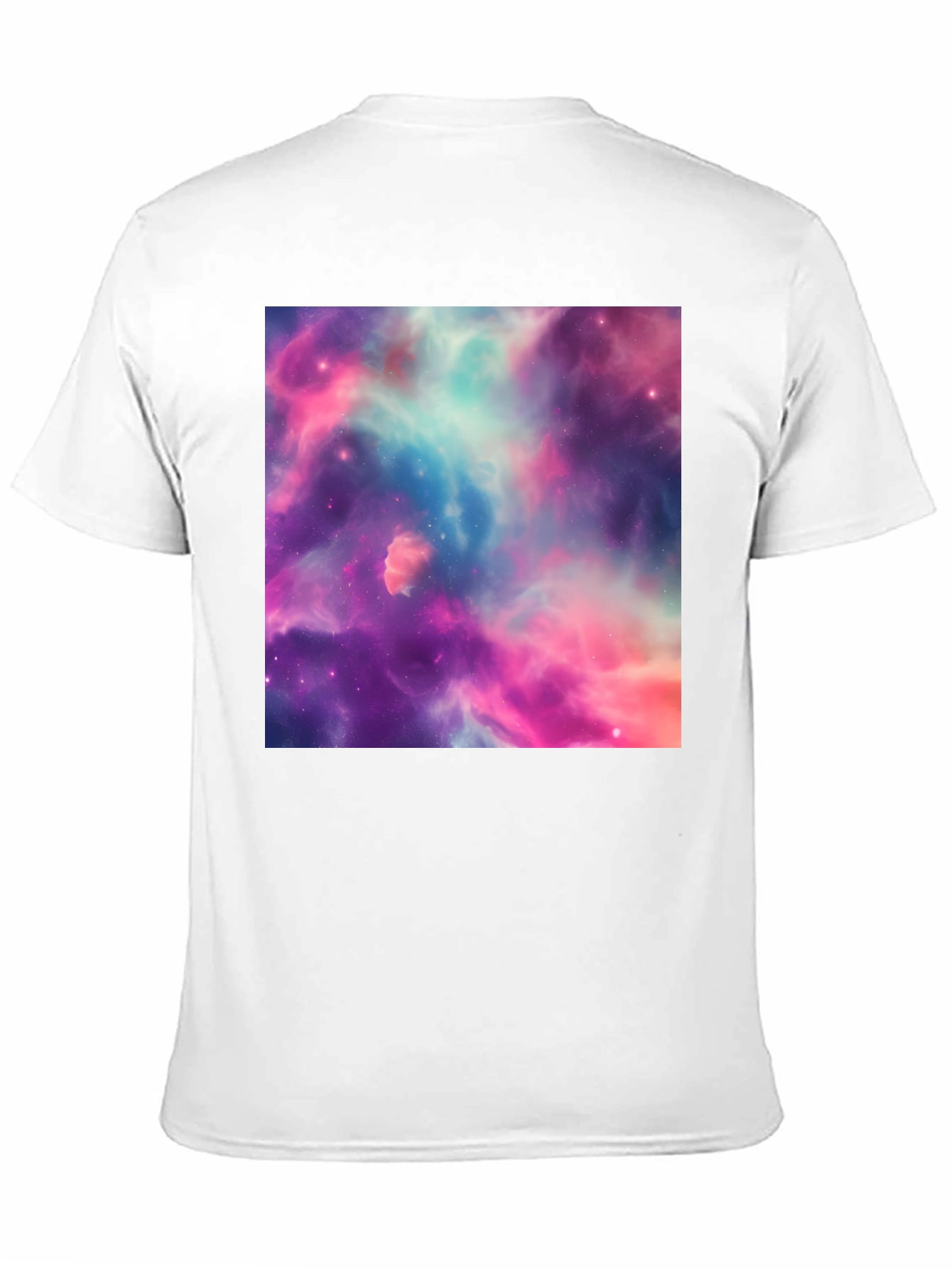 Nebula Print Black T-Shirt - Galaxy Space Design