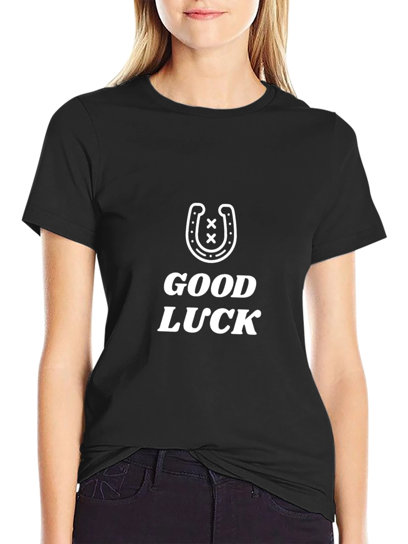 Good Luck Horseshoe Graphic T-Shirt