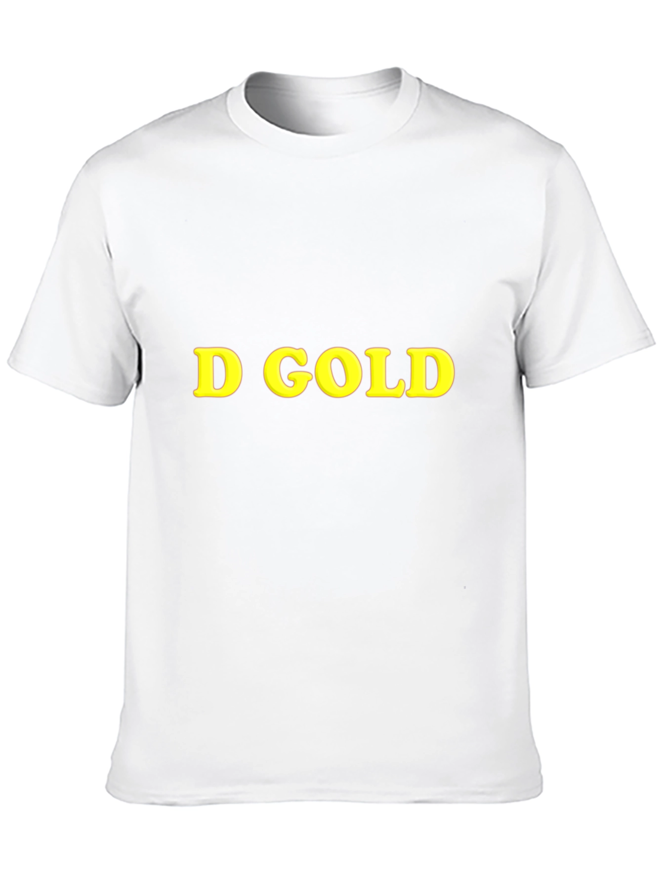 D Gold Graphic Black T-Shirt