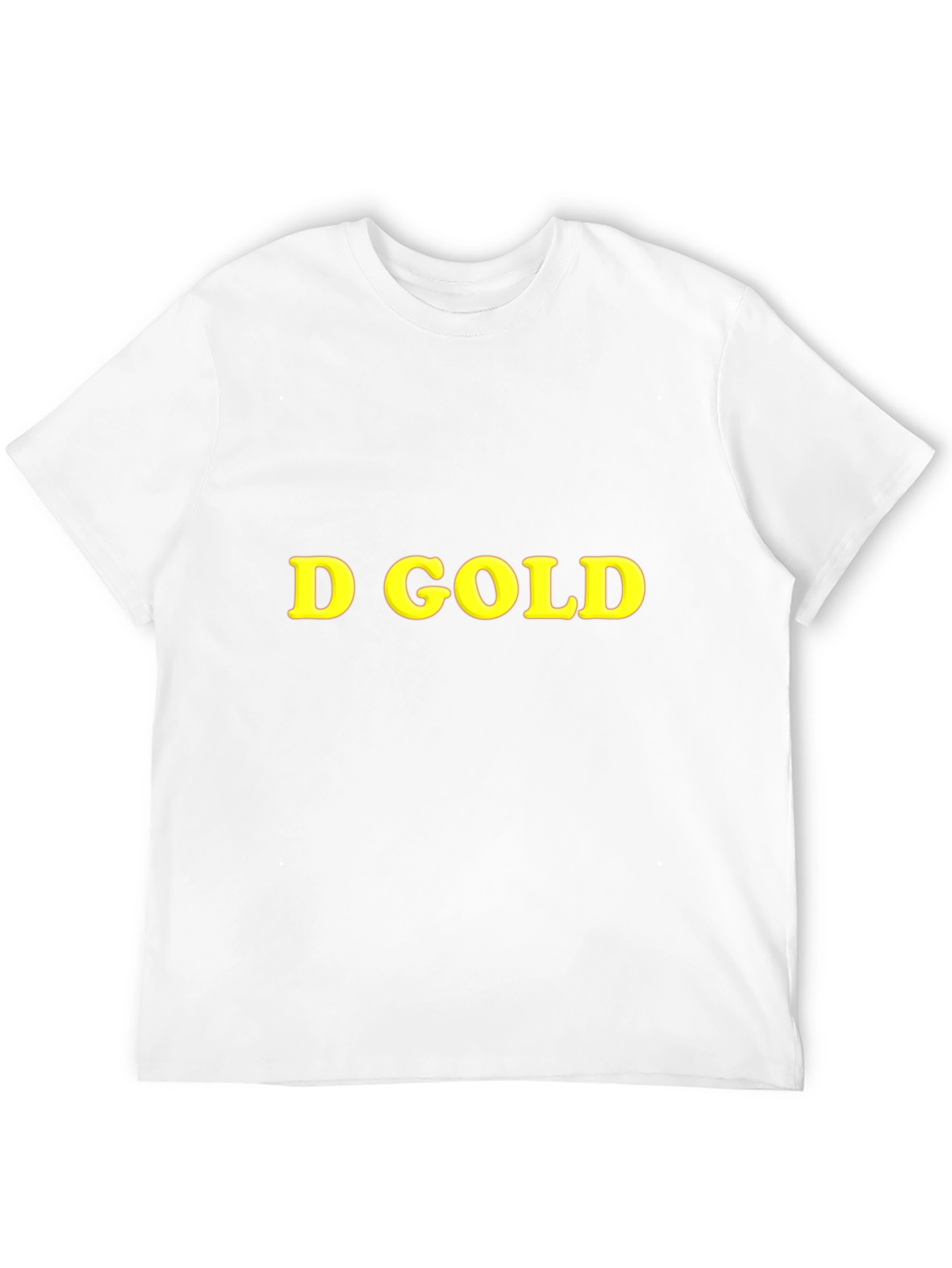 D Gold Graphic Black T-Shirt