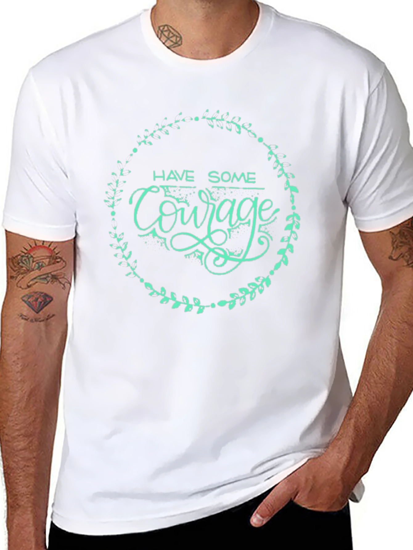 Have Some Courage Black Graphic Tee