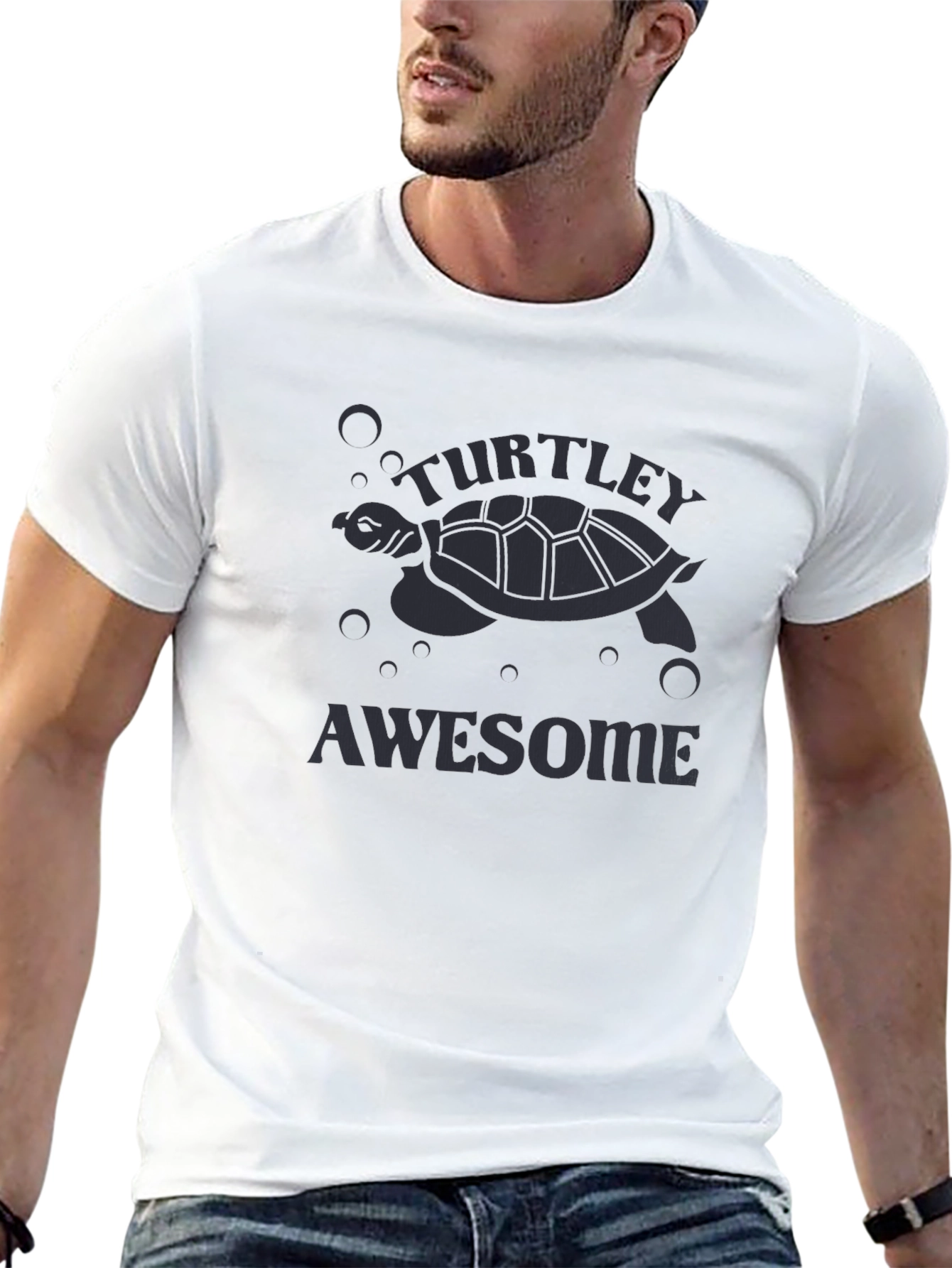 Turtley Awesome Graphic Tee - Black