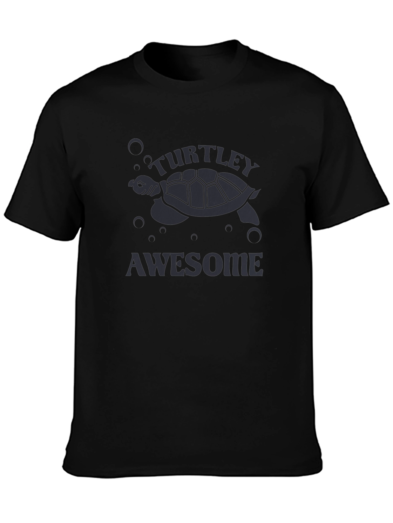 Turtley Awesome Graphic Tee - Black