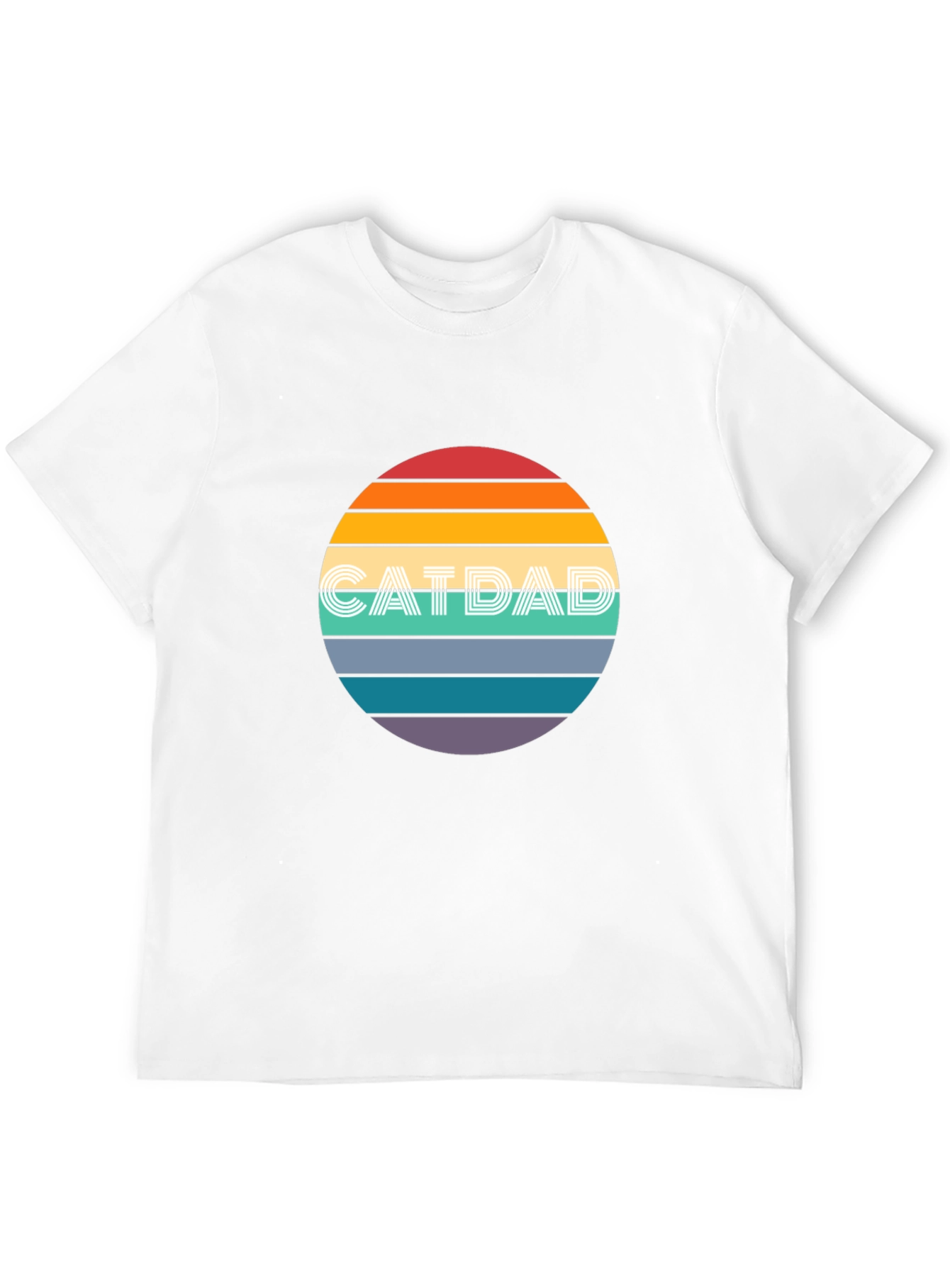 Cat Dad Retro Graphic Tee