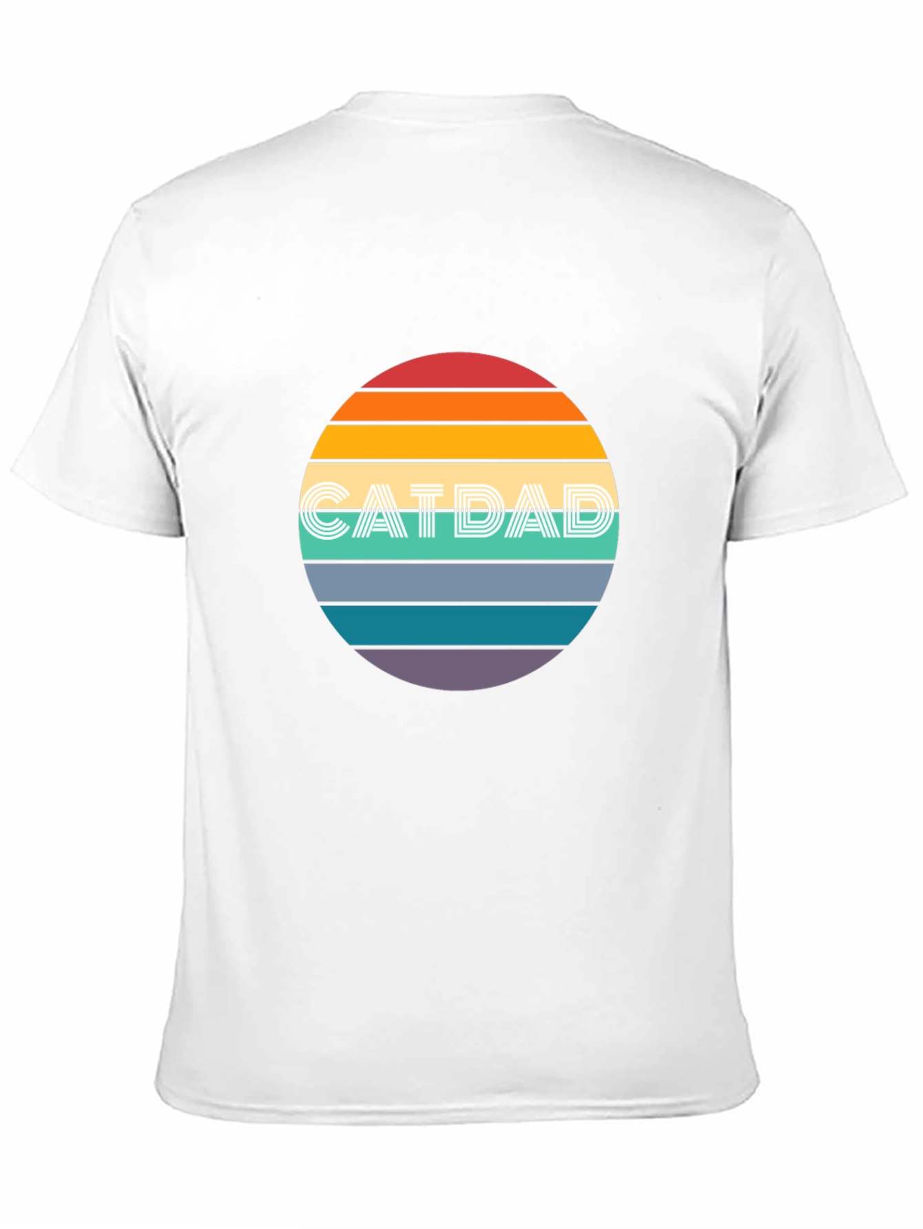 Cat Dad Retro Graphic Tee