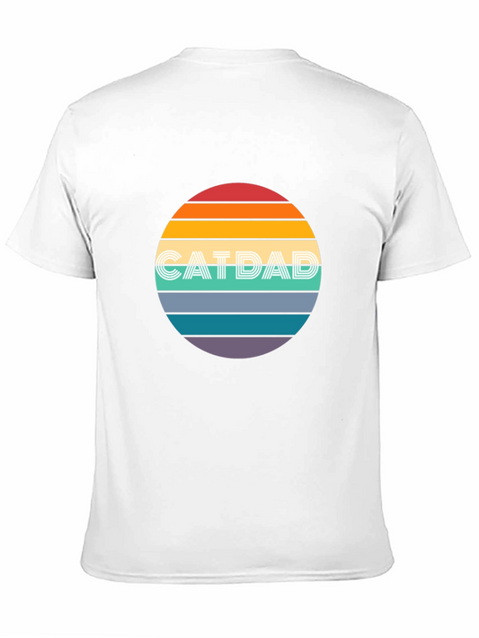 Cat Dad Retro Graphic Tee