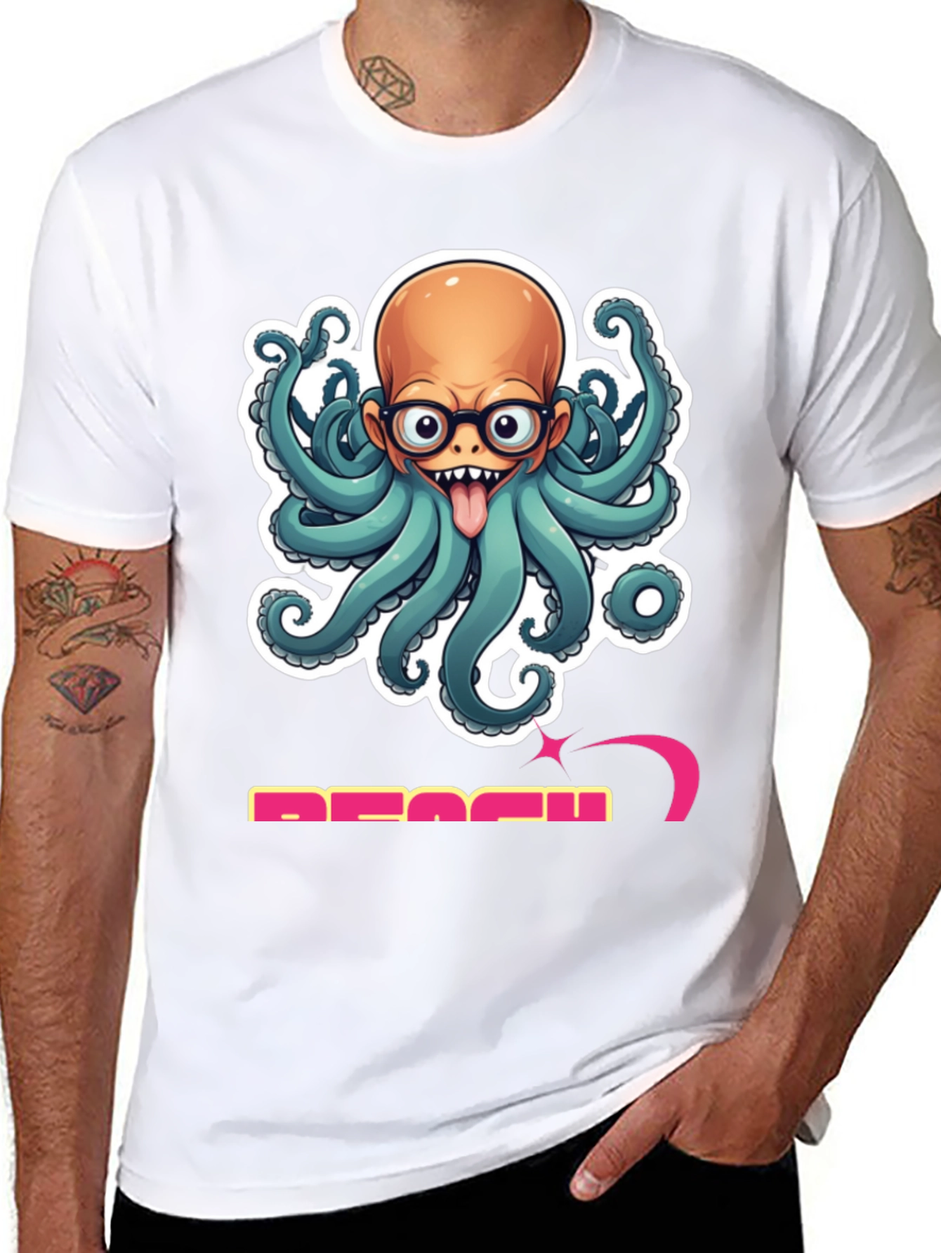 Octopus Bald Man T-Shirt