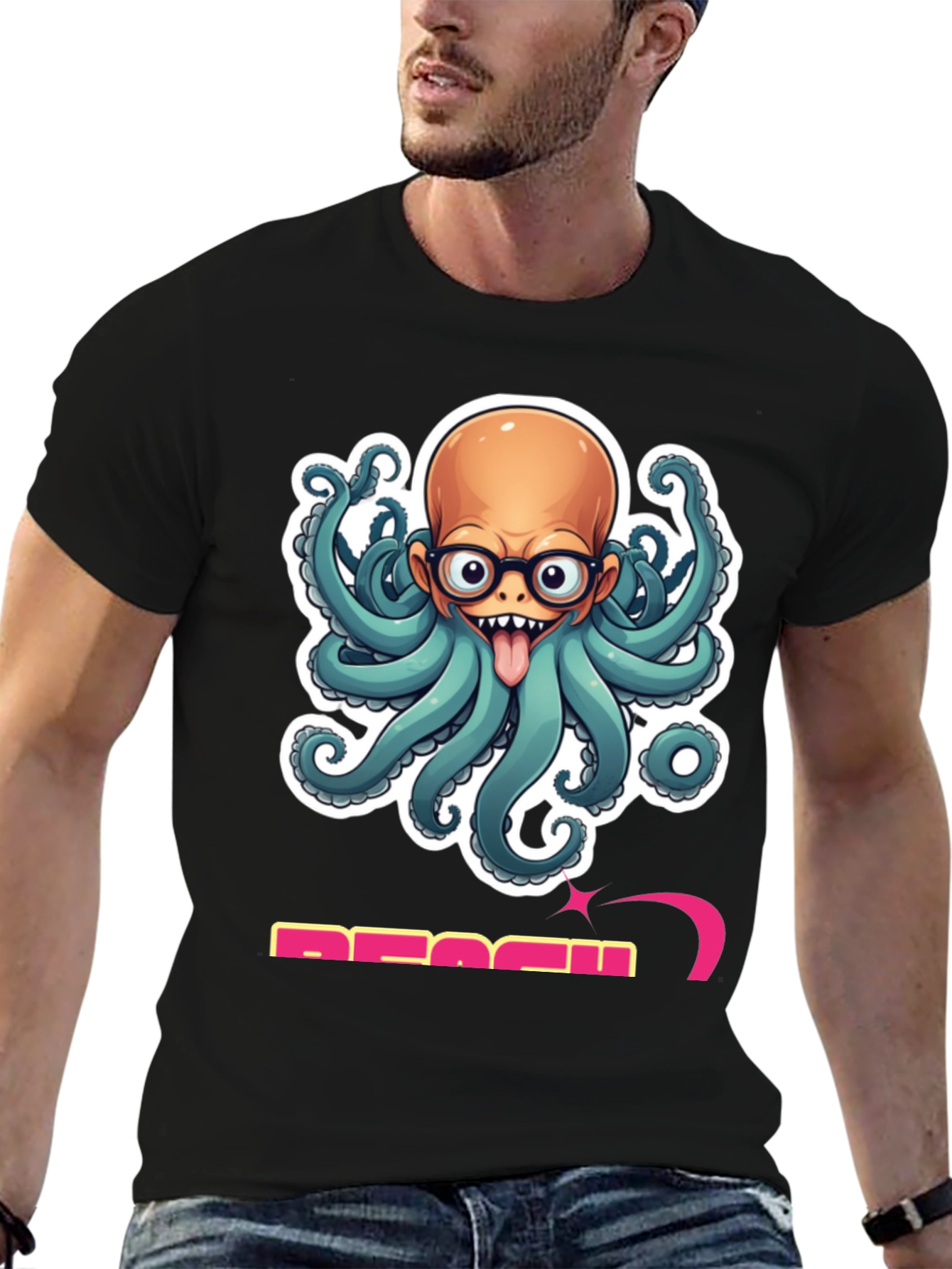 Octopus Bald Man T-Shirt